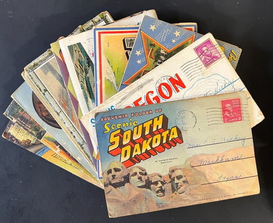 Assorted State Postcard Folios Collection 1940s-1950s ZAYIX