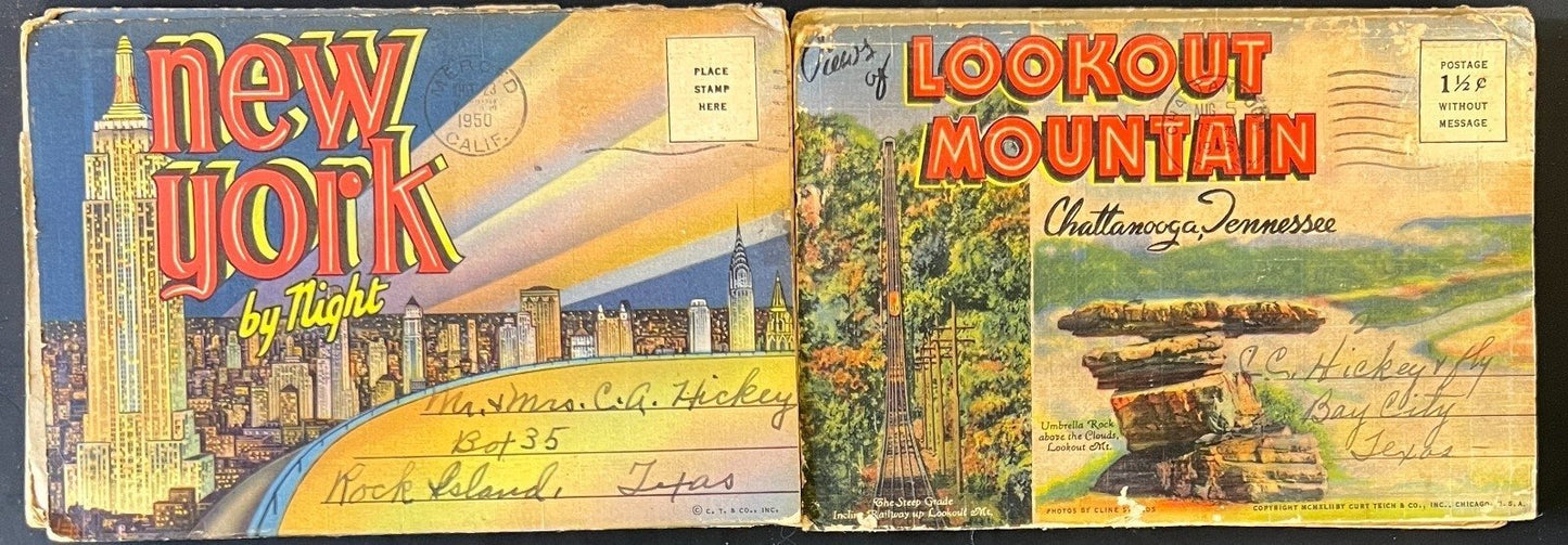 Assorted State Postcard Folios Collection 1940s-1950s ZAYIX