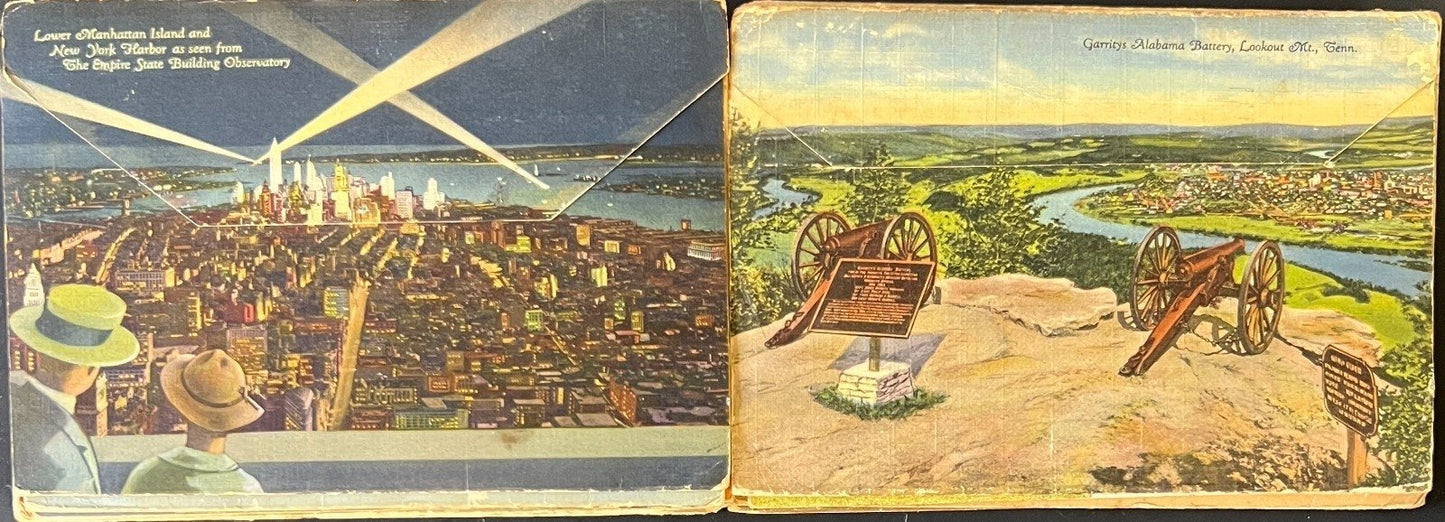 Assorted State Postcard Folios Collection 1940s-1950s ZAYIX
