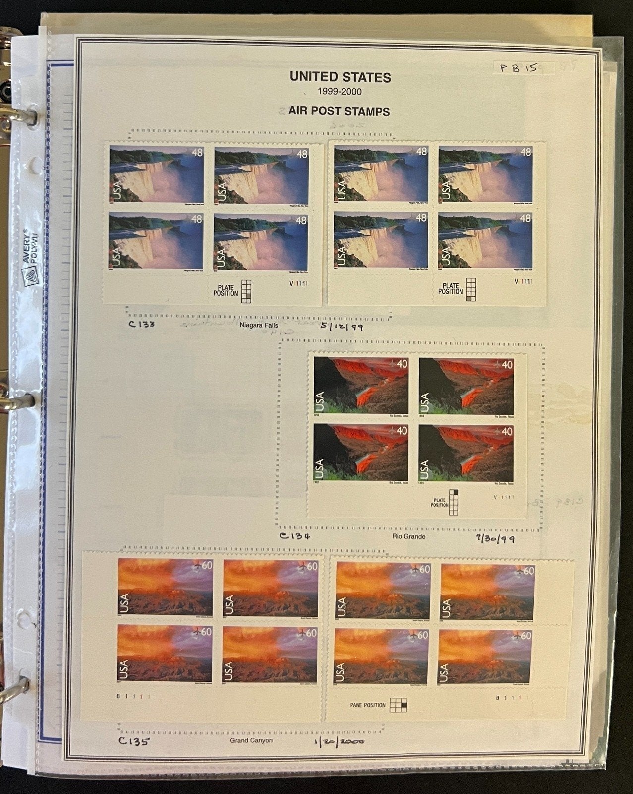 United States Plate Block Stamp Collection Mystic Album Mint & Used ZAYIX
