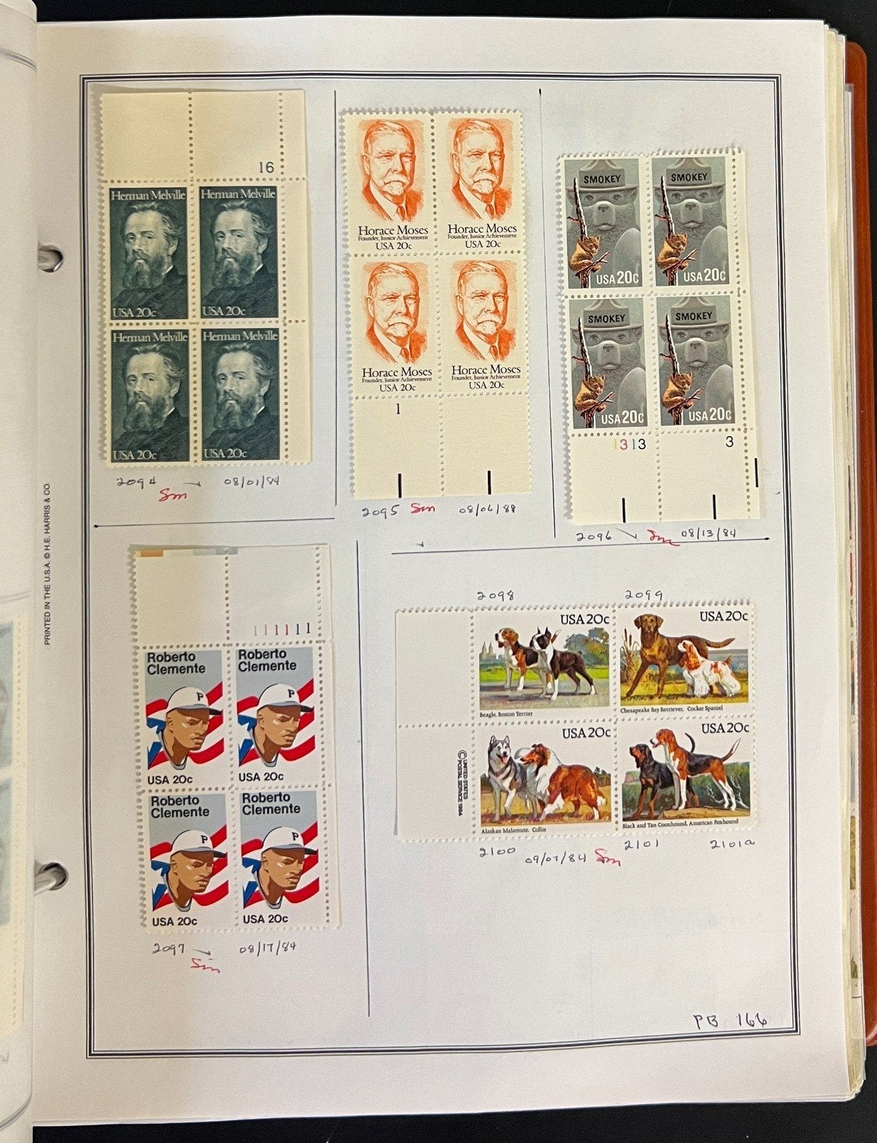 United States Plate Block Stamp Collection Album ZAYIX