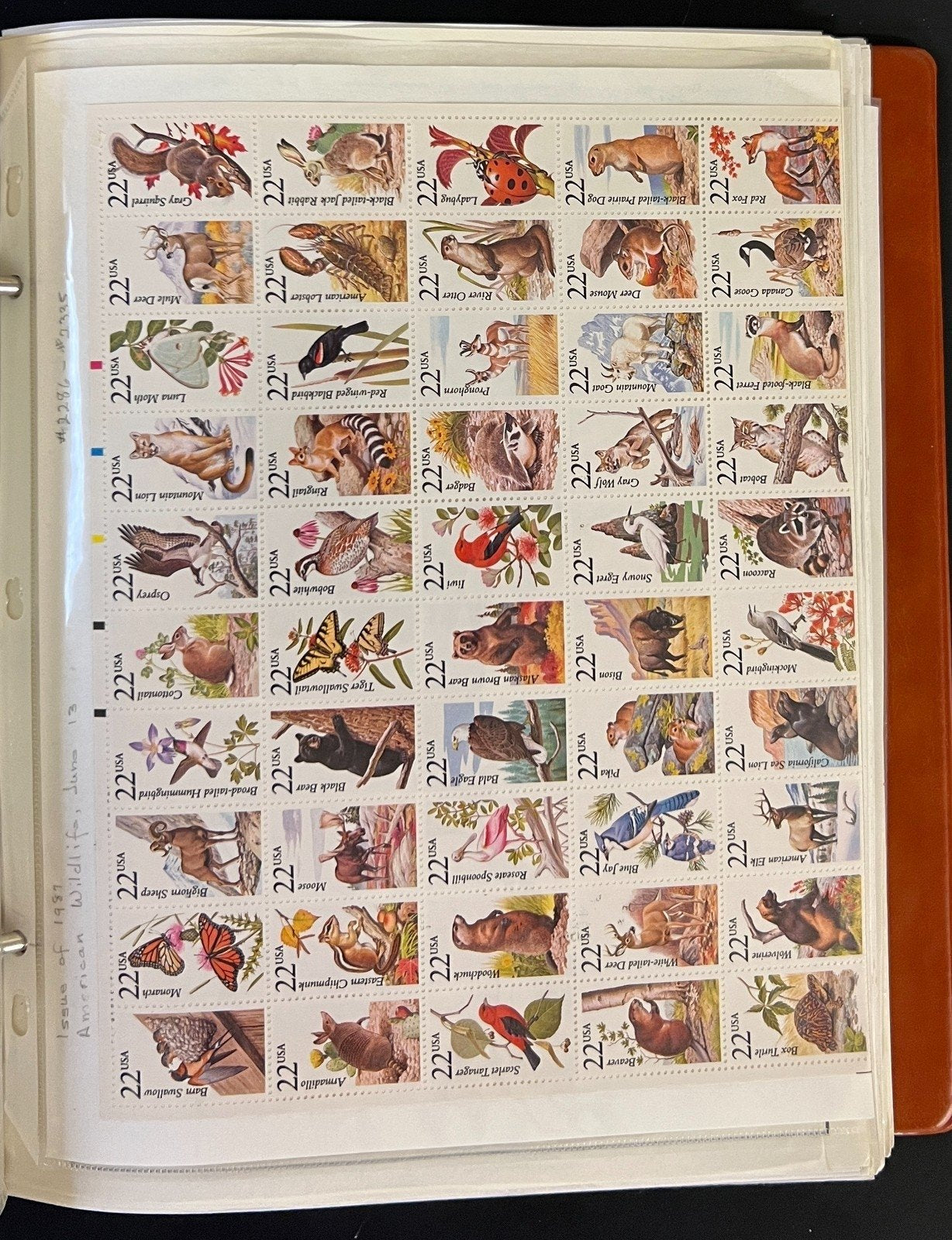 United States Plate Block Stamp Collection Album ZAYIX