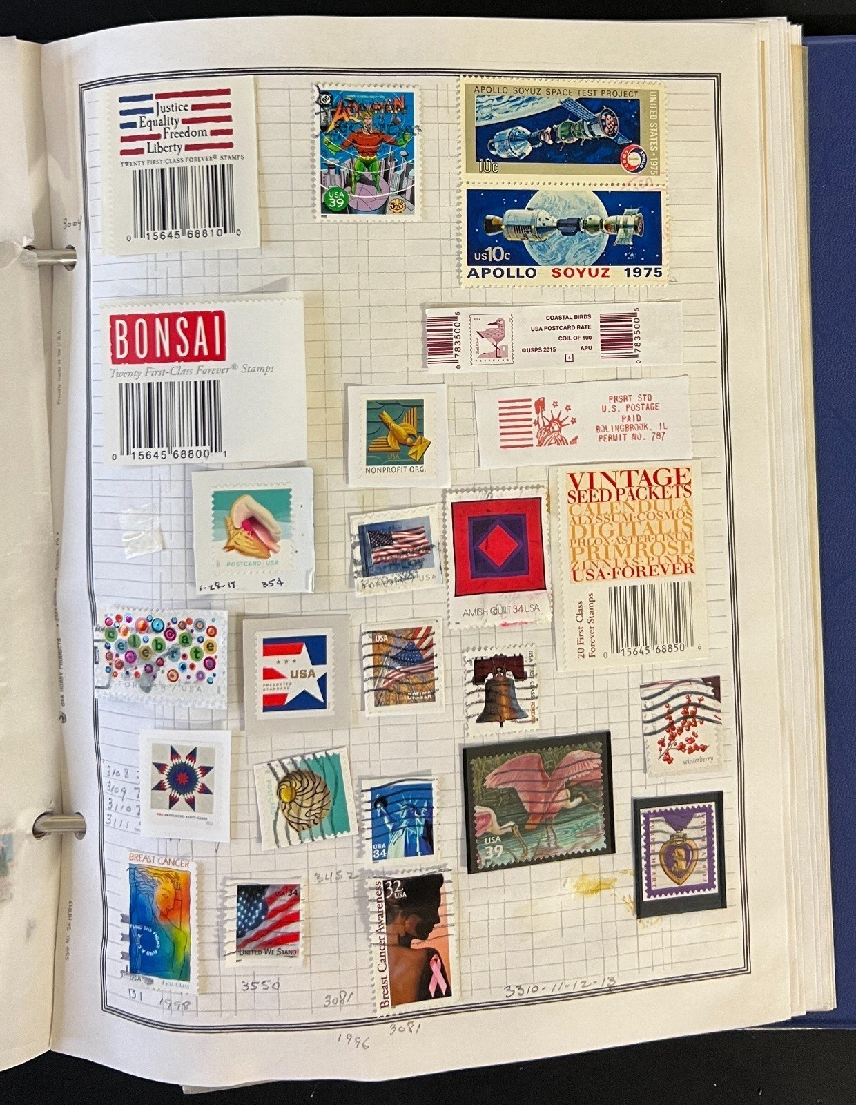 United States Stamp Collection Album Mint & Used ZAYIX