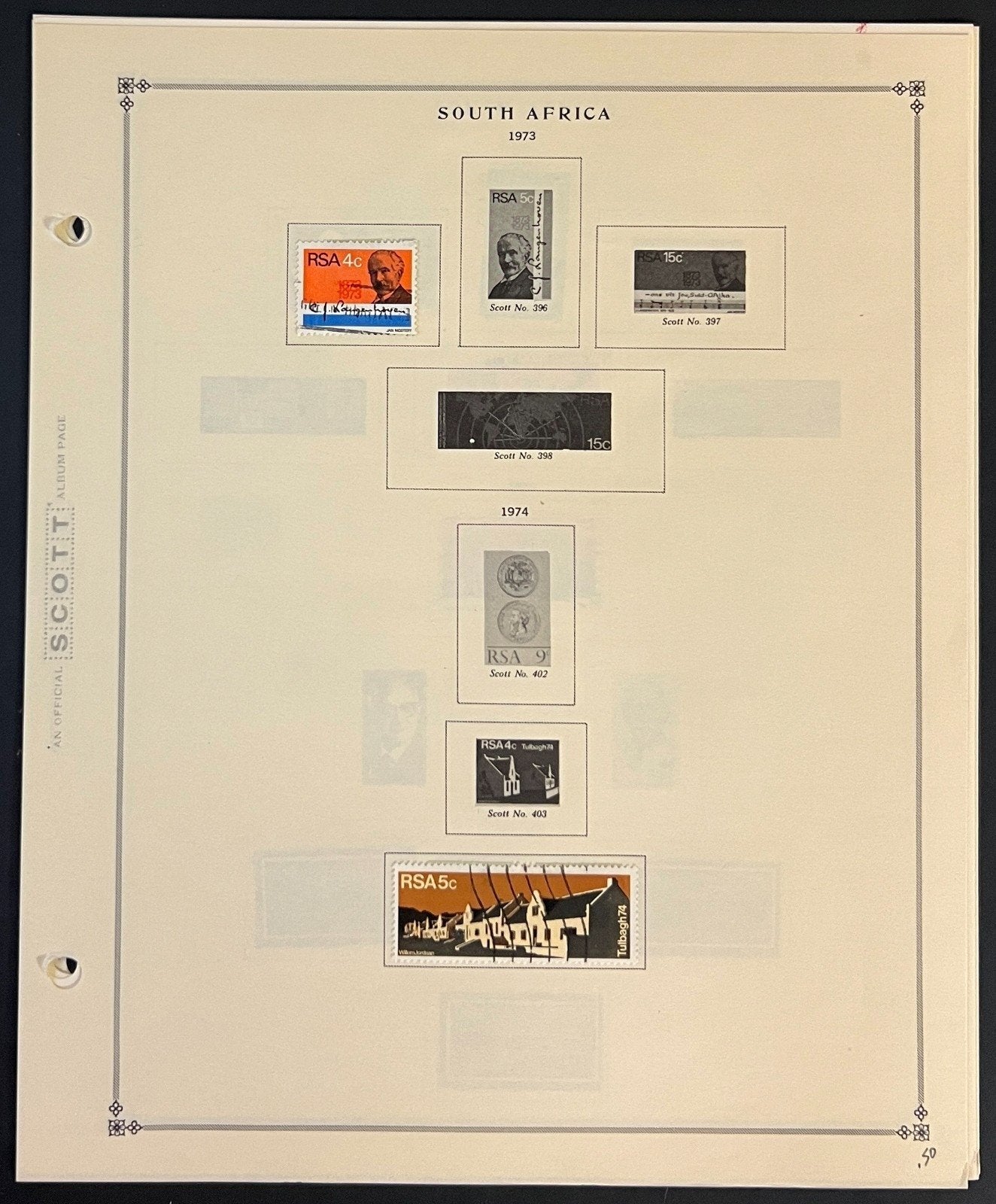 South Africa Stamp Collection Pages Mint & Used 1941-1977 ZAYIX