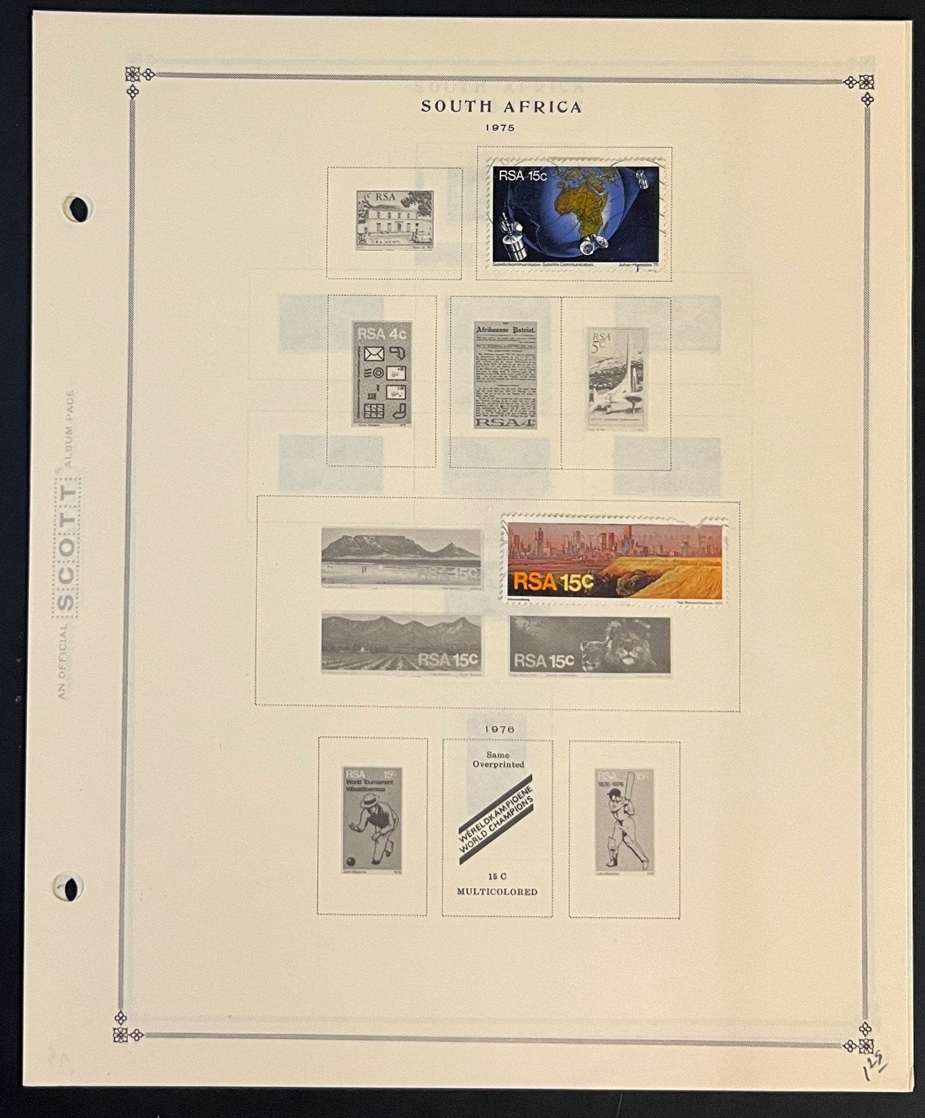 South Africa Stamp Collection Pages Mint & Used 1941-1977 ZAYIX