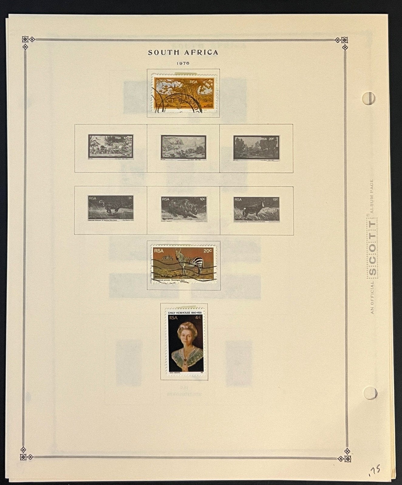 South Africa Stamp Collection Pages Mint & Used 1941-1977 ZAYIX