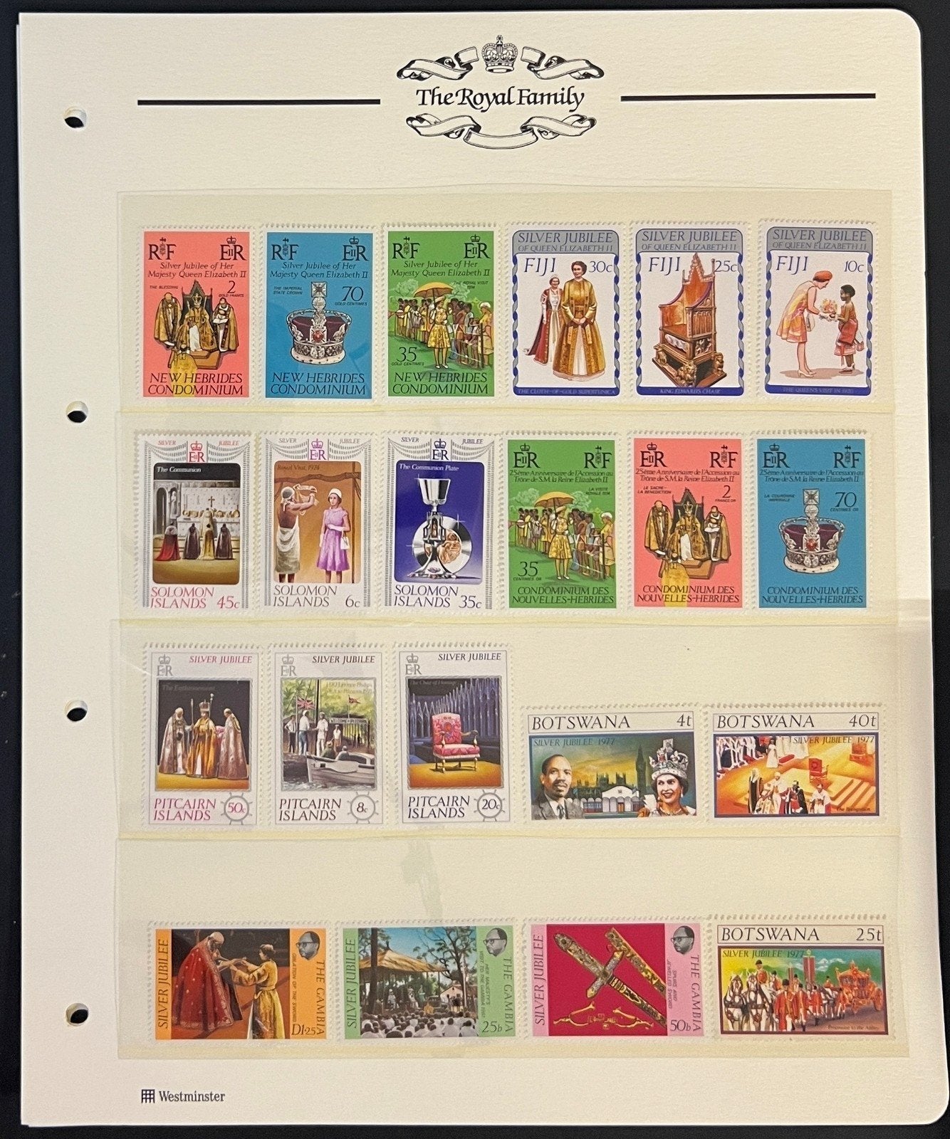 The Royal Family Stamp Collection Pages MNH ZAYIX