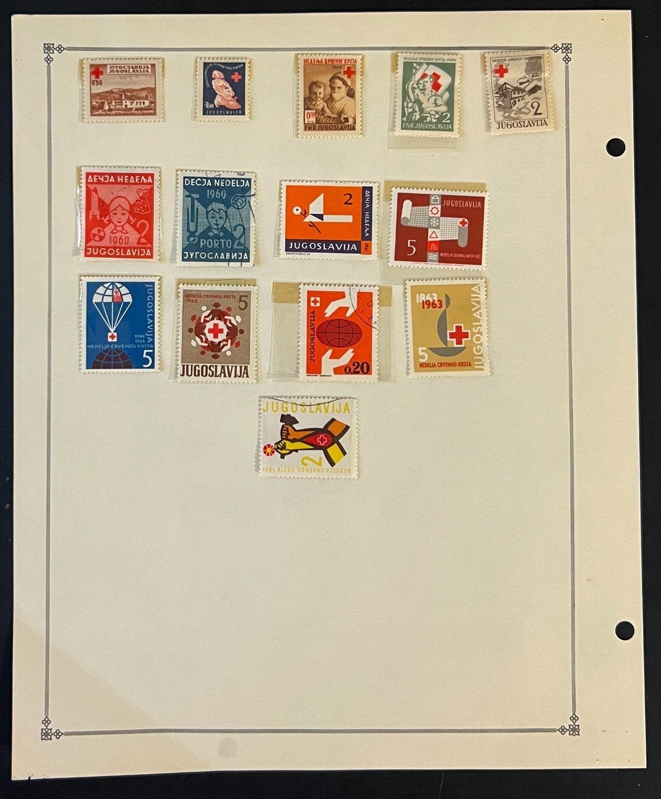 Yugoslavia Stamp Collection Pages Mint & Used 1919-1968 ZAYIX