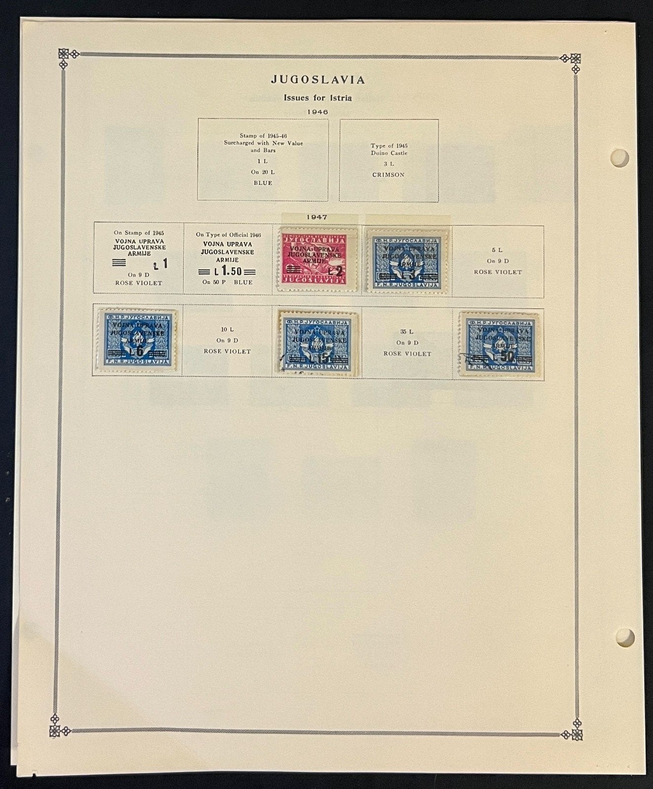 Yugoslavia Stamp Collection Pages Mint & Used 1919-1968 ZAYIX