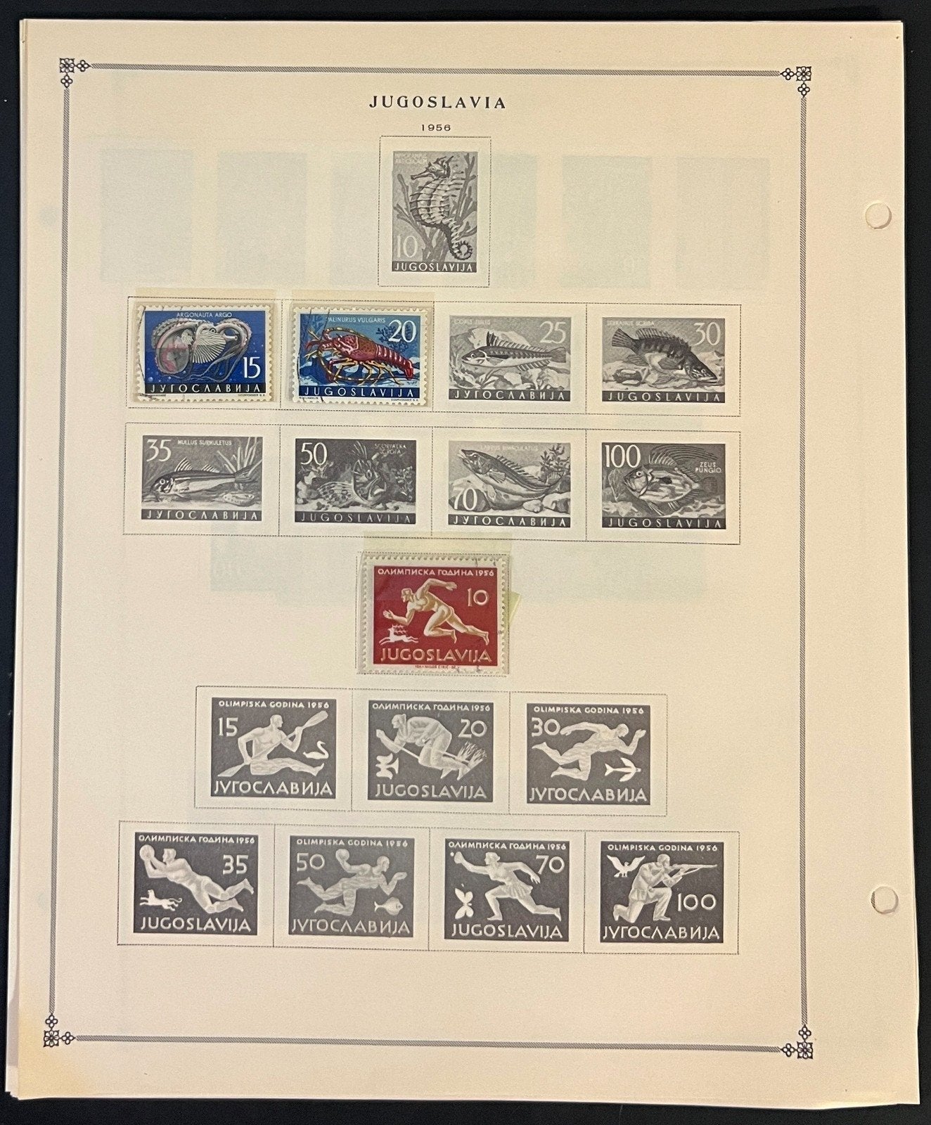 Yugoslavia Stamp Collection Pages Mint & Used 1919-1968 ZAYIX