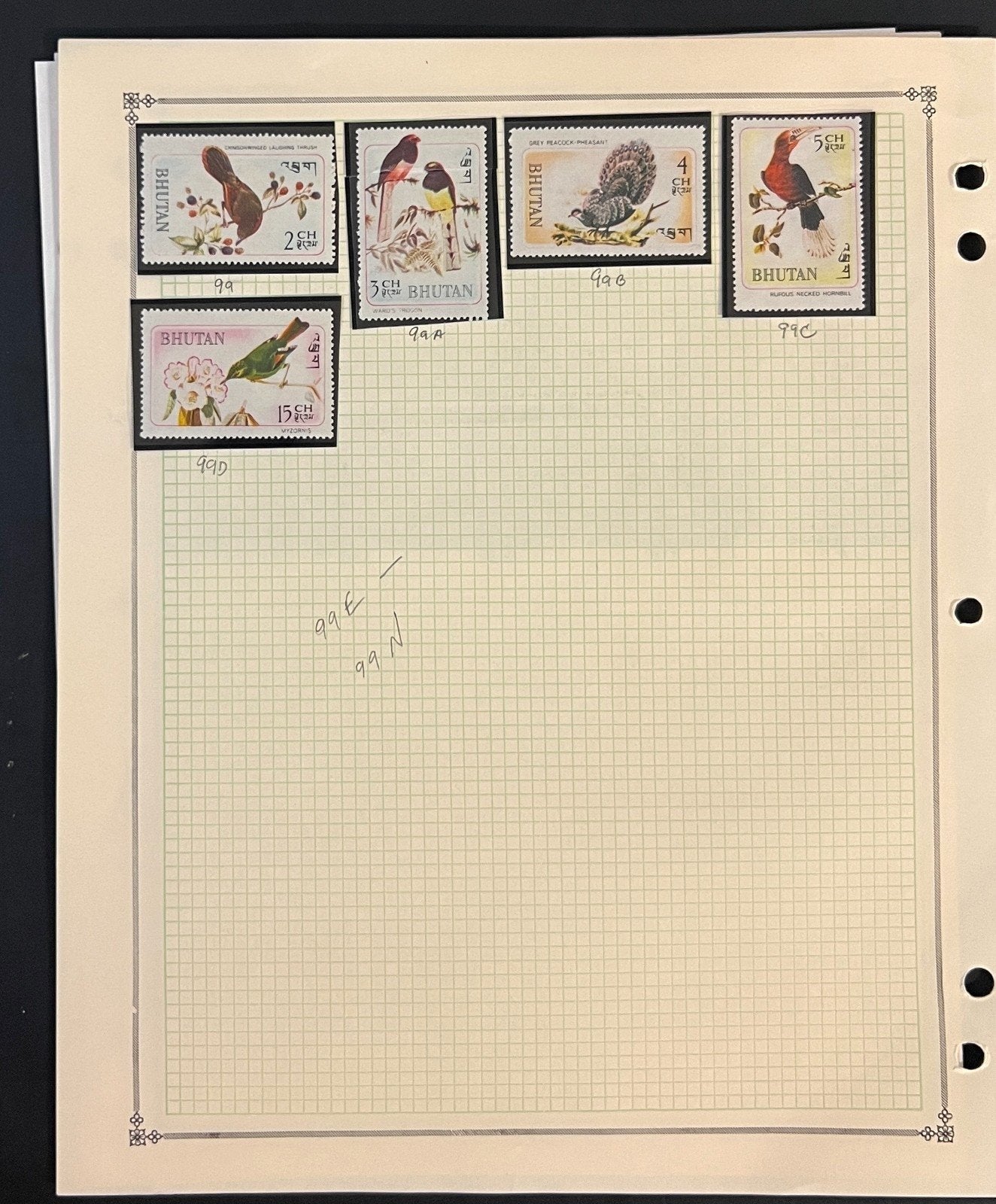 Bhutan Stamp Collection Pages MNH 1964-1976 ZAYIX