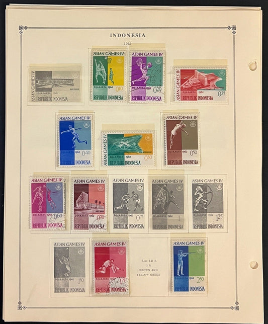 Indonesia Stamp Collection Pages Mint & Used 1949-1983 ZAYIX