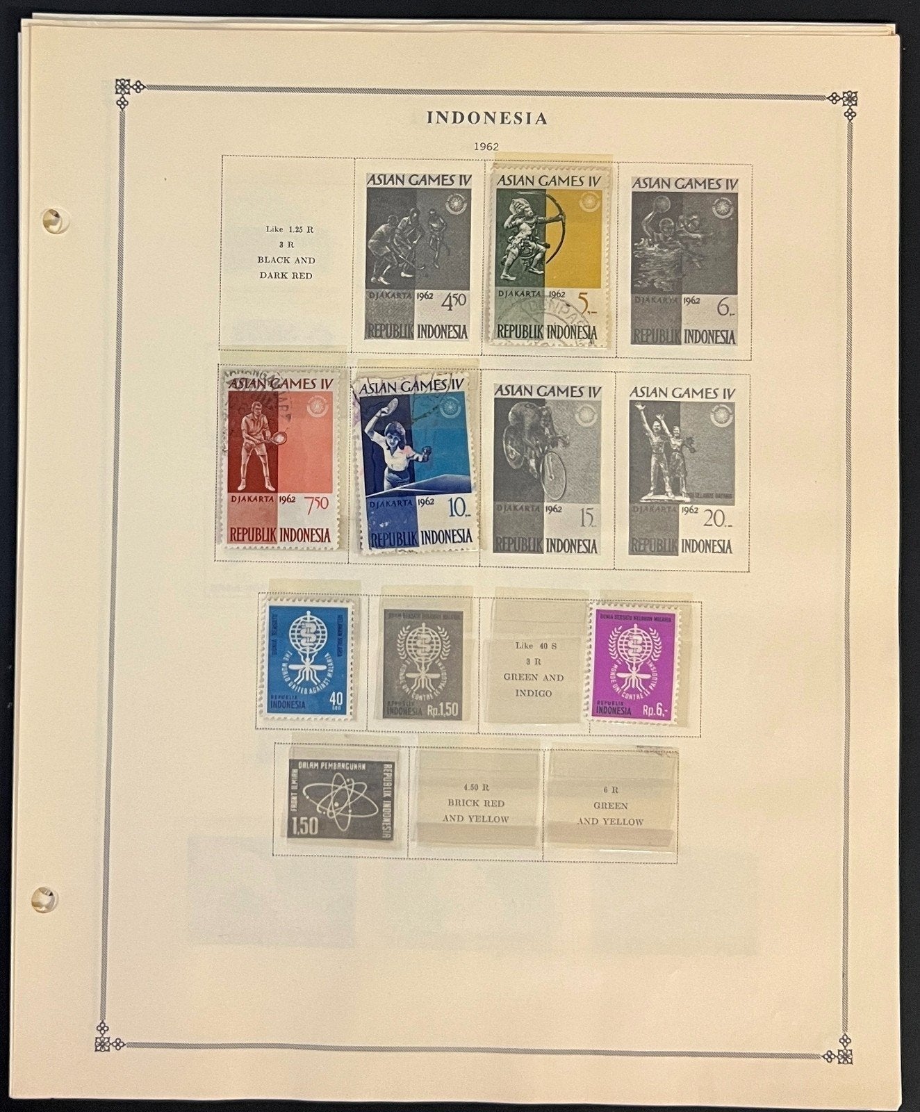 Indonesia Stamp Collection Pages Mint & Used 1949-1983 ZAYIX
