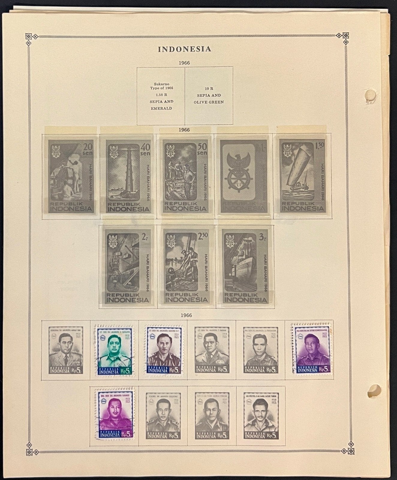 Indonesia Stamp Collection Pages Mint & Used 1949-1983 ZAYIX