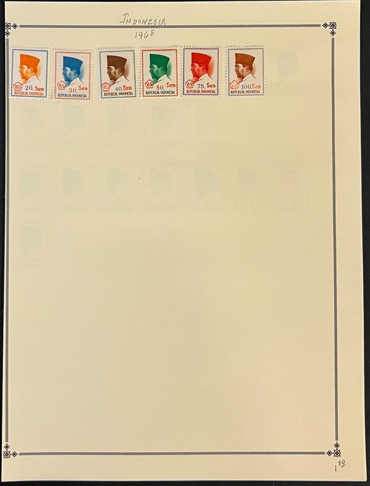 Indonesia Stamp Collection Pages Mint & Used 1949-1983 ZAYIX