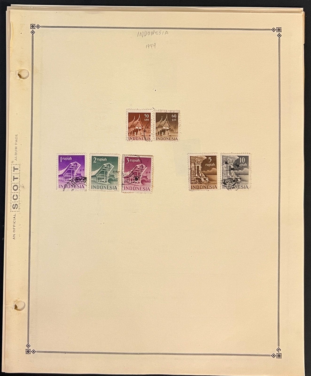 Indonesia Stamp Collection Pages Mint & Used 1949-1983 ZAYIX