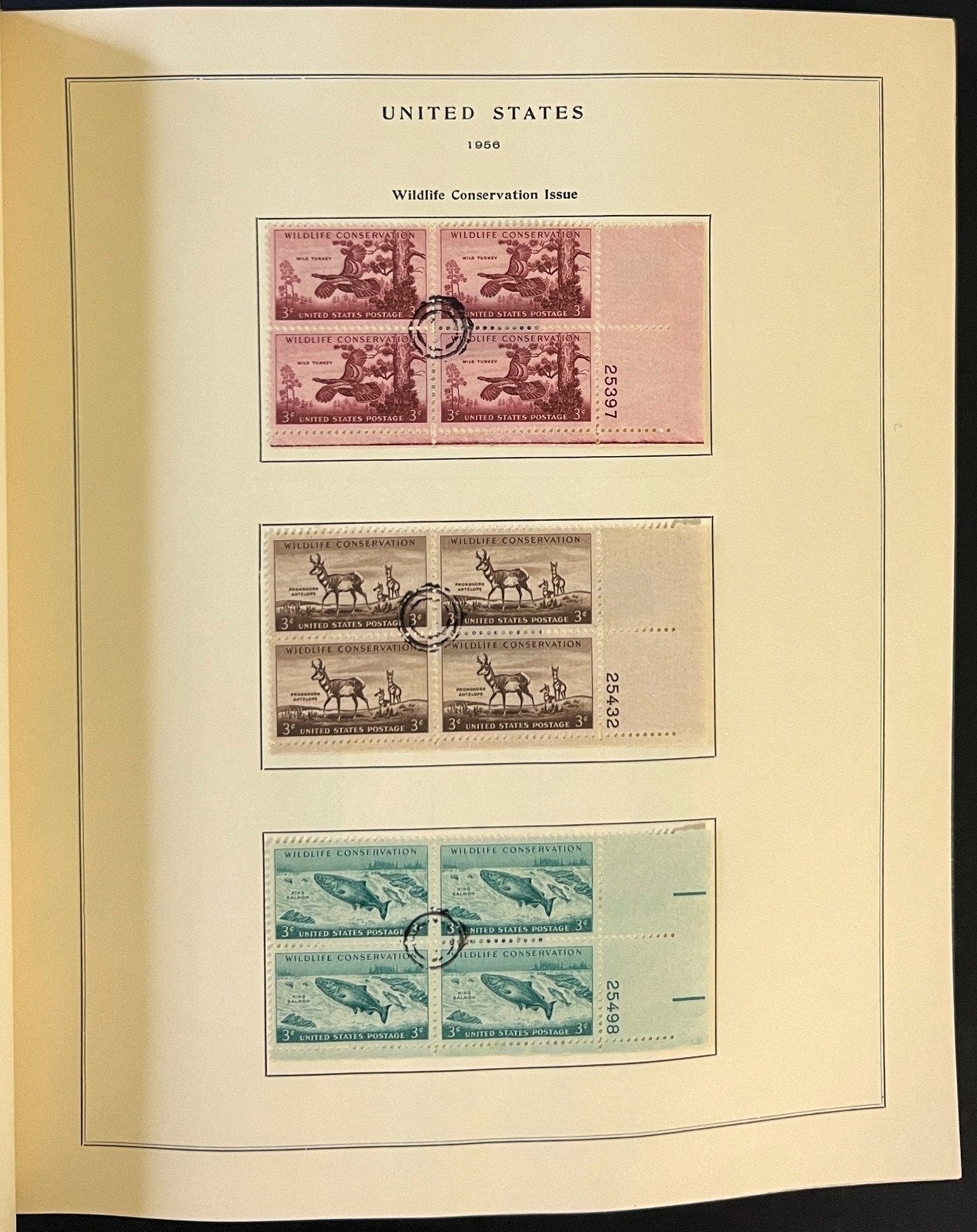 U.S. Plate Block Stamp Album Collection Scott Specialty Binder 1957-1967 ZAYIX