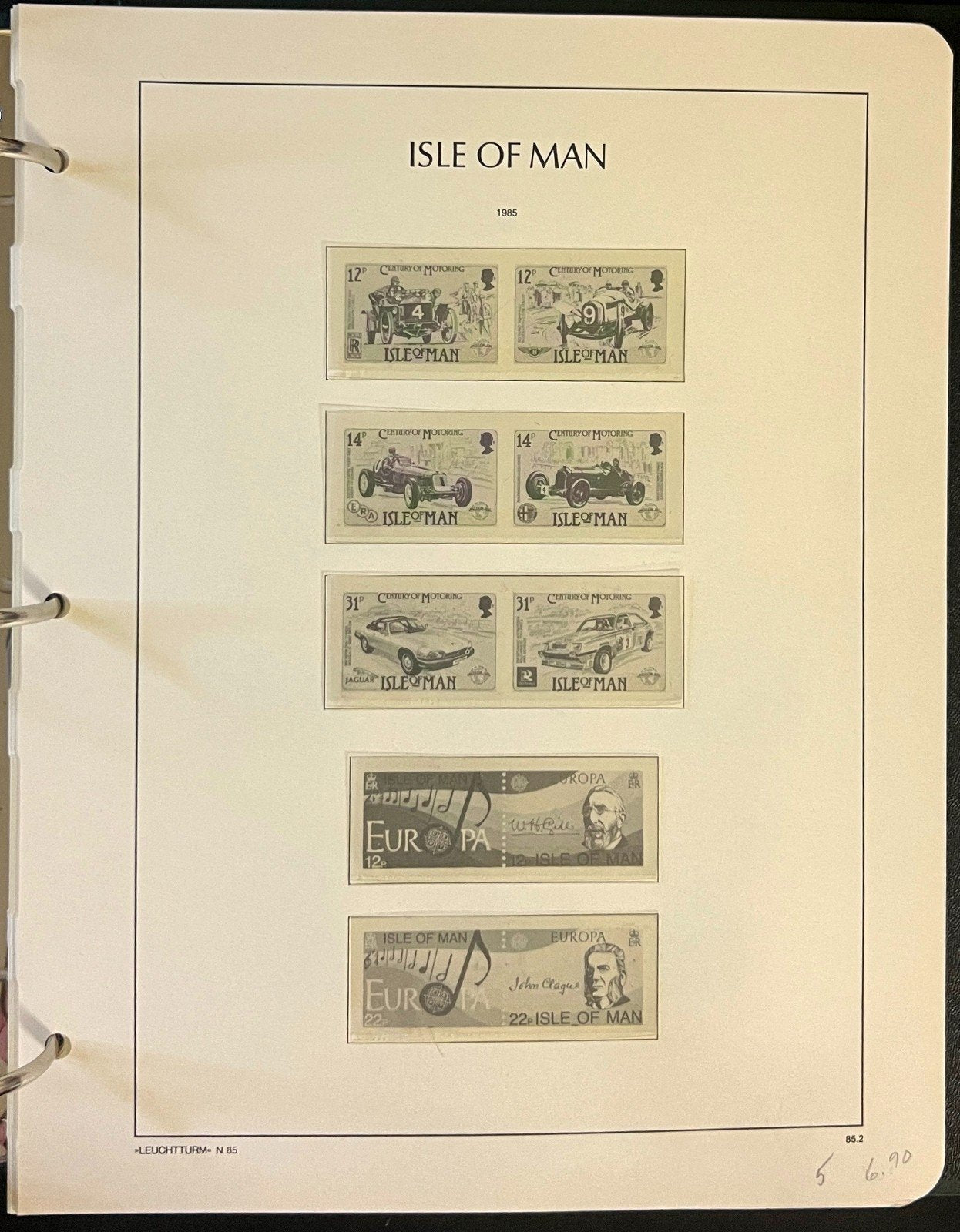 Isle Of Man Stamp Album Scott Specialty Binder & Hingeless Pages 1971-1988 ZAYIX