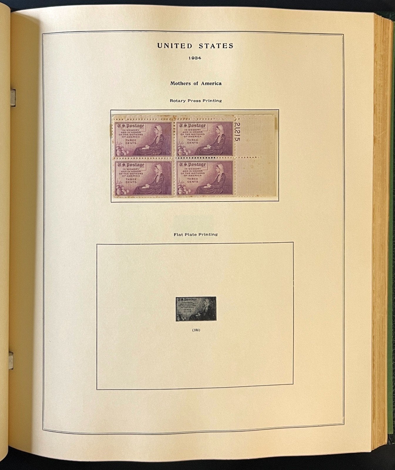 U.S. Plate Block Stamp Album Collection Scott Specialty Binder 1901-1956 ZAYIX
