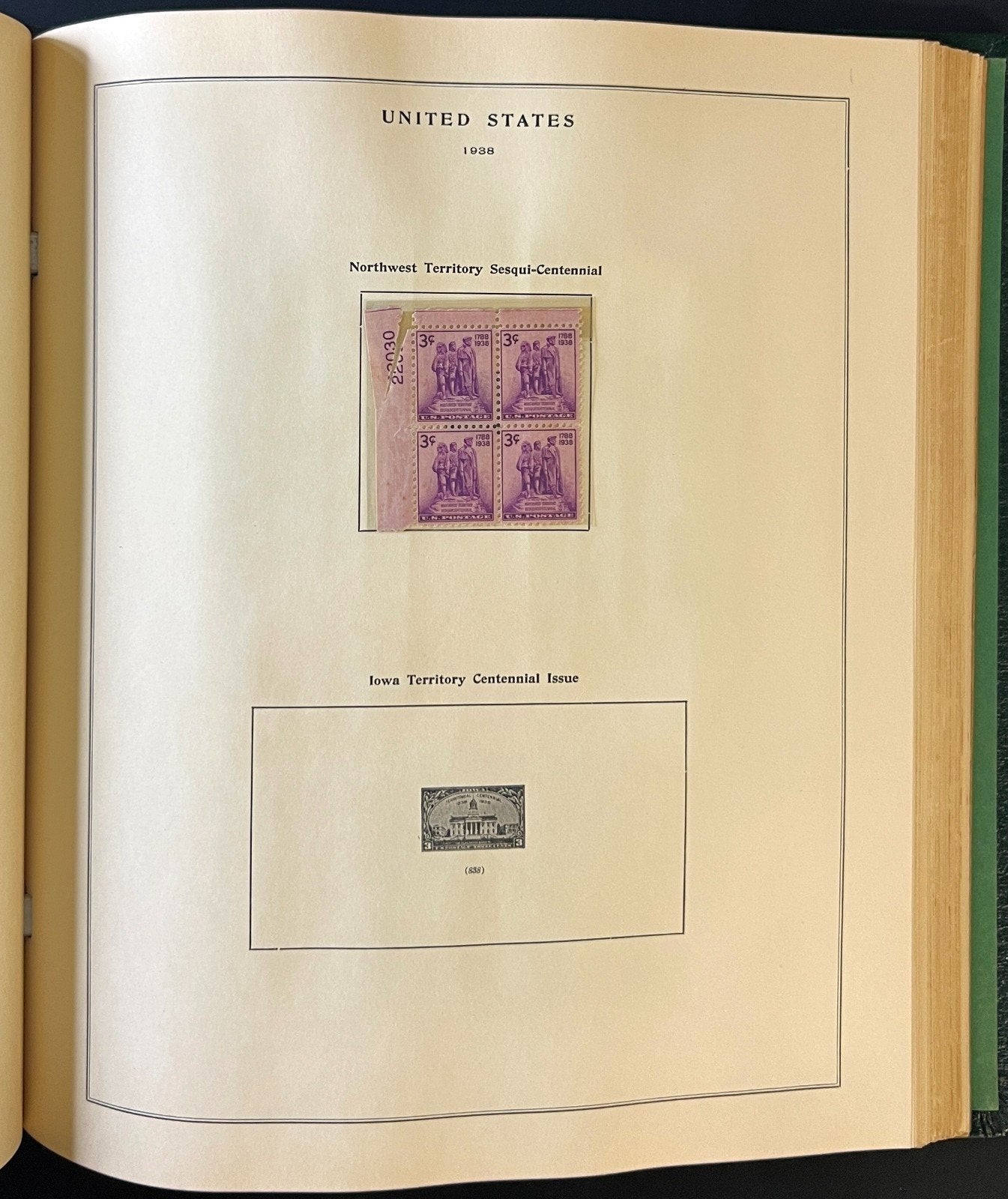 U.S. Plate Block Stamp Album Collection Scott Specialty Binder 1901-1956 ZAYIX