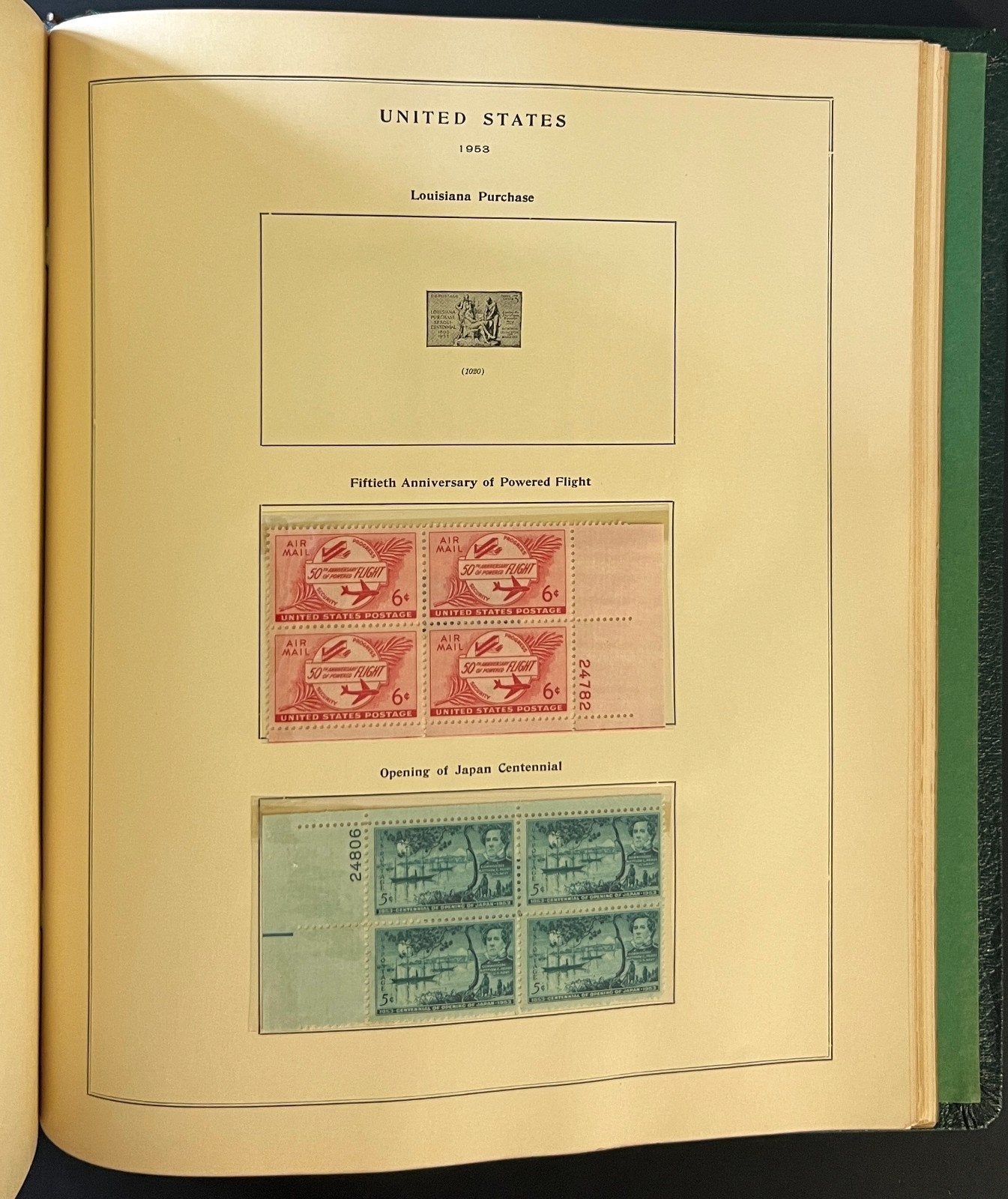 U.S. Plate Block Stamp Album Collection Scott Specialty Binder 1901-1956 ZAYIX