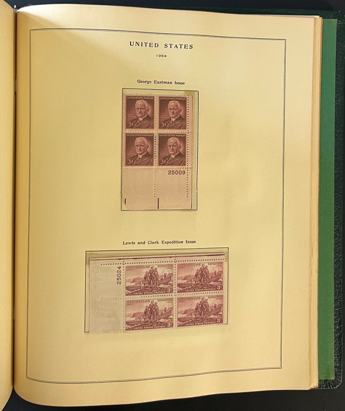U.S. Plate Block Stamp Album Collection Scott Specialty Binder 1901-1956 ZAYIX