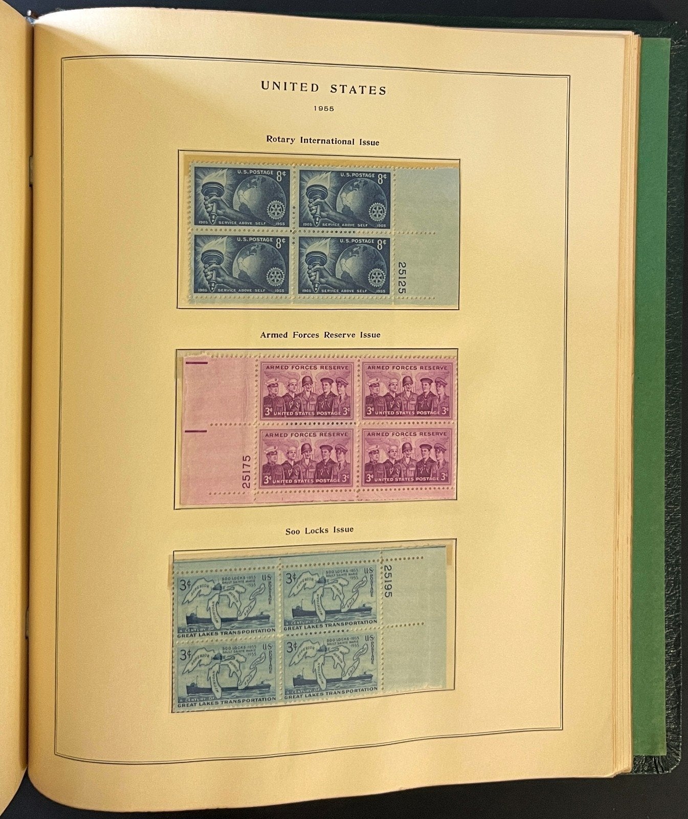 U.S. Plate Block Stamp Album Collection Scott Specialty Binder 1901-1956 ZAYIX