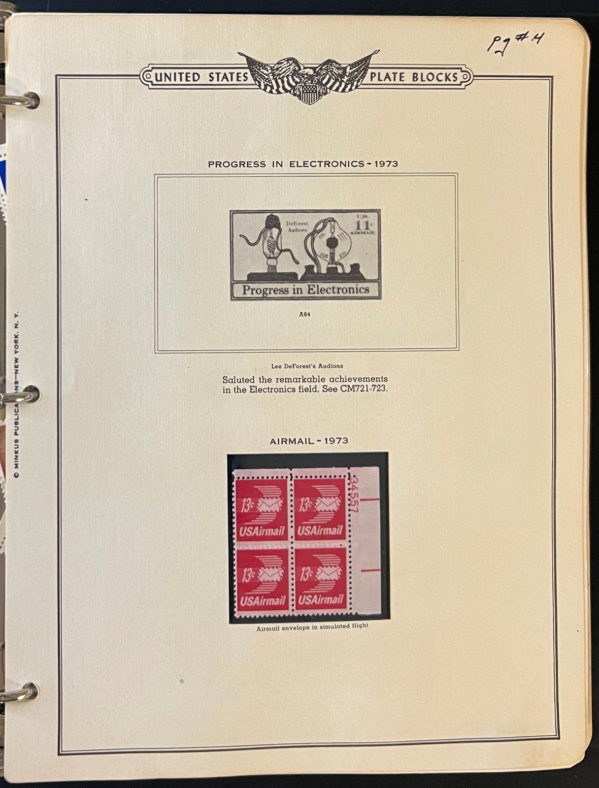 United States Plate Block Stamp Album Collection 1973-1977 ZAYIX