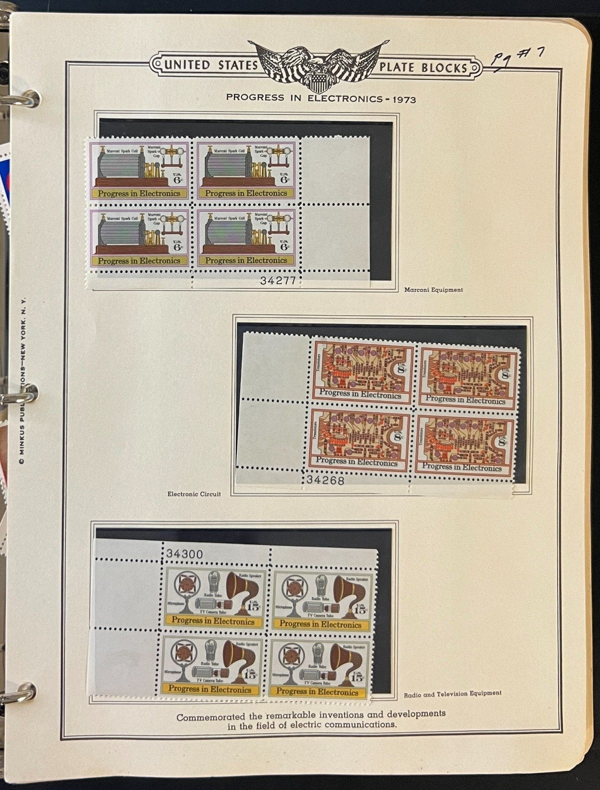 United States Plate Block Stamp Album Collection 1973-1977 ZAYIX