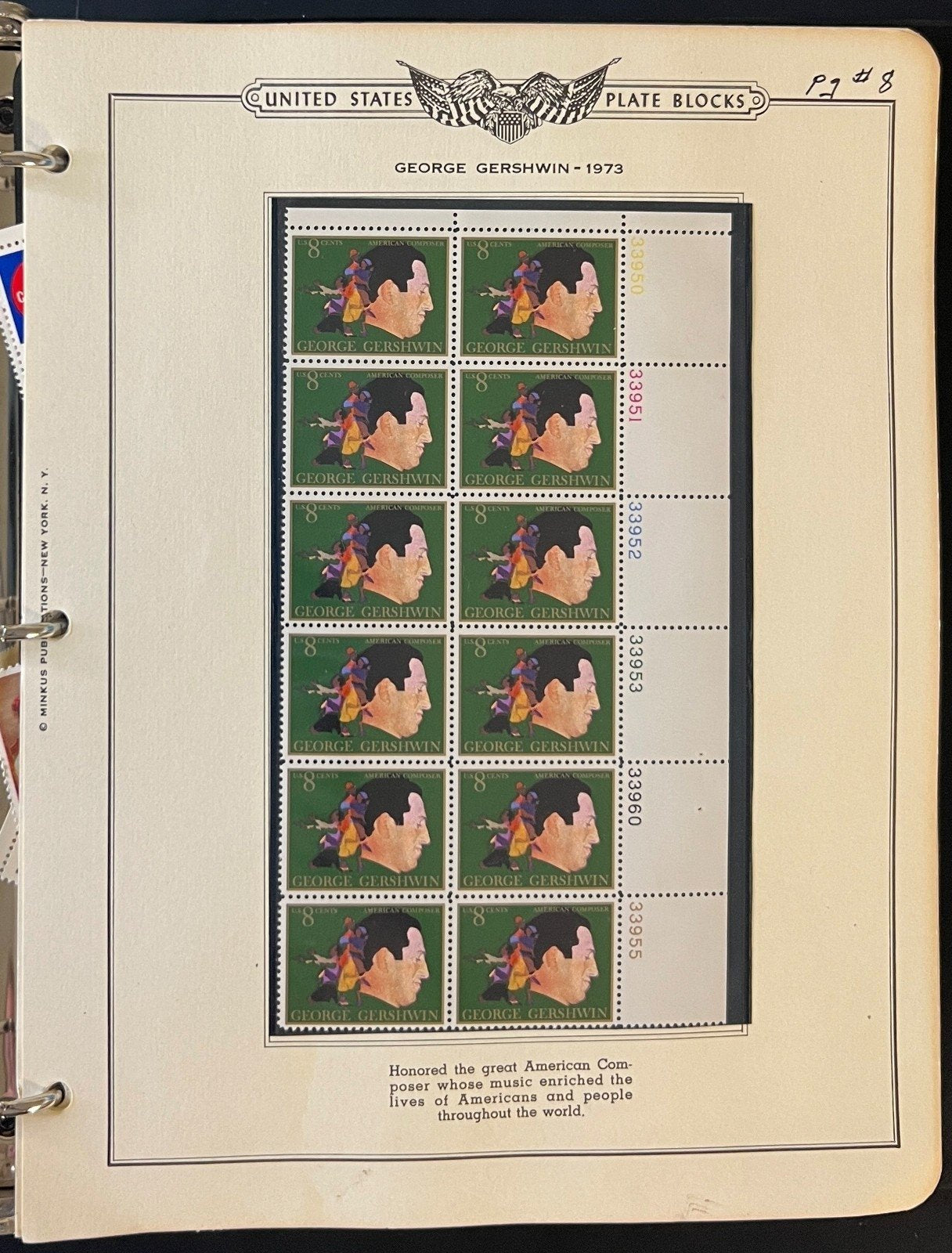 United States Plate Block Stamp Album Collection 1973-1977 ZAYIX