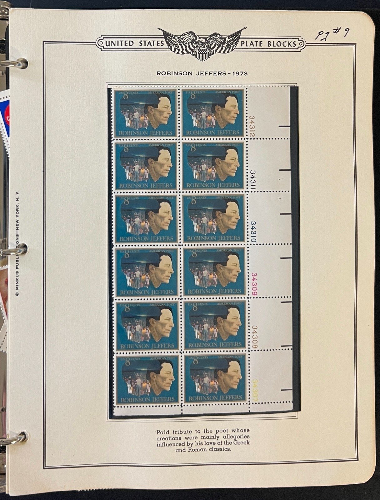 United States Plate Block Stamp Album Collection 1973-1977 ZAYIX
