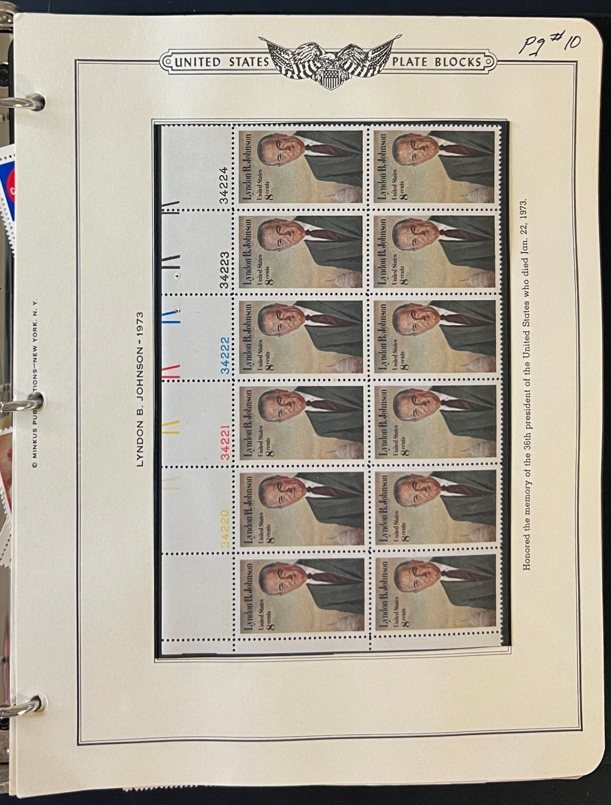 United States Plate Block Stamp Album Collection 1973-1977 ZAYIX