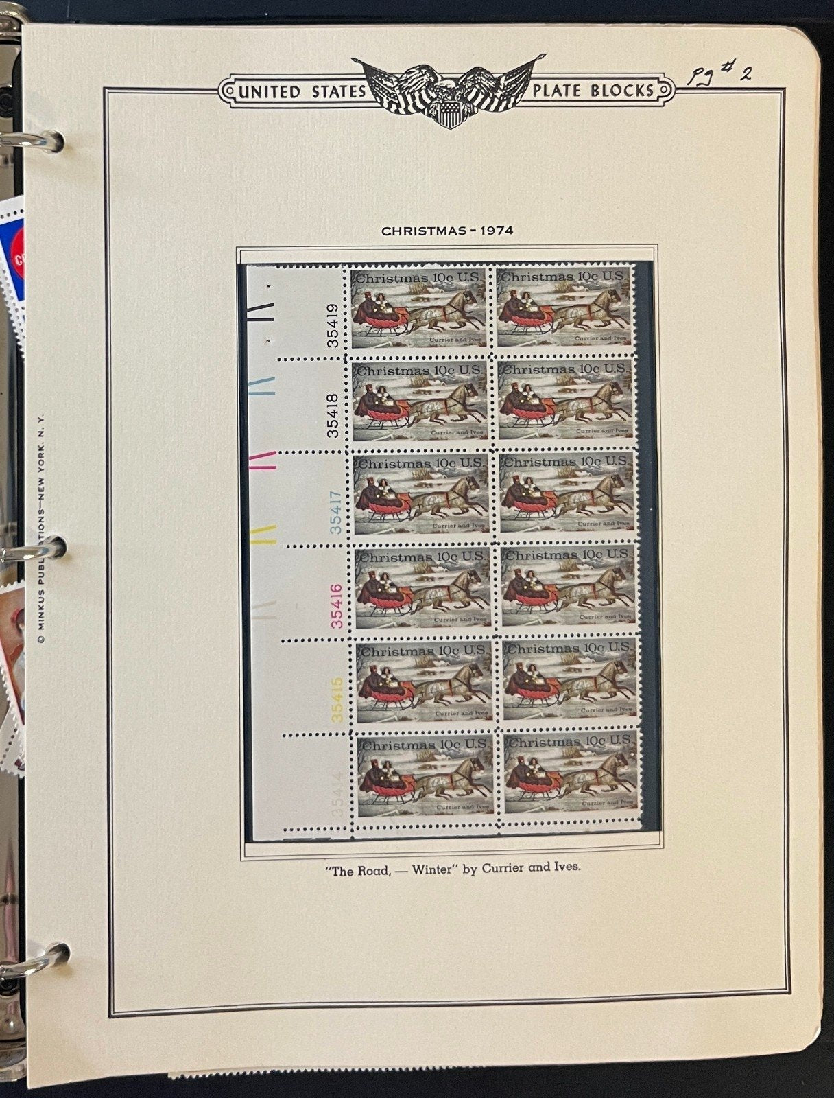 United States Plate Block Stamp Album Collection 1973-1977 ZAYIX
