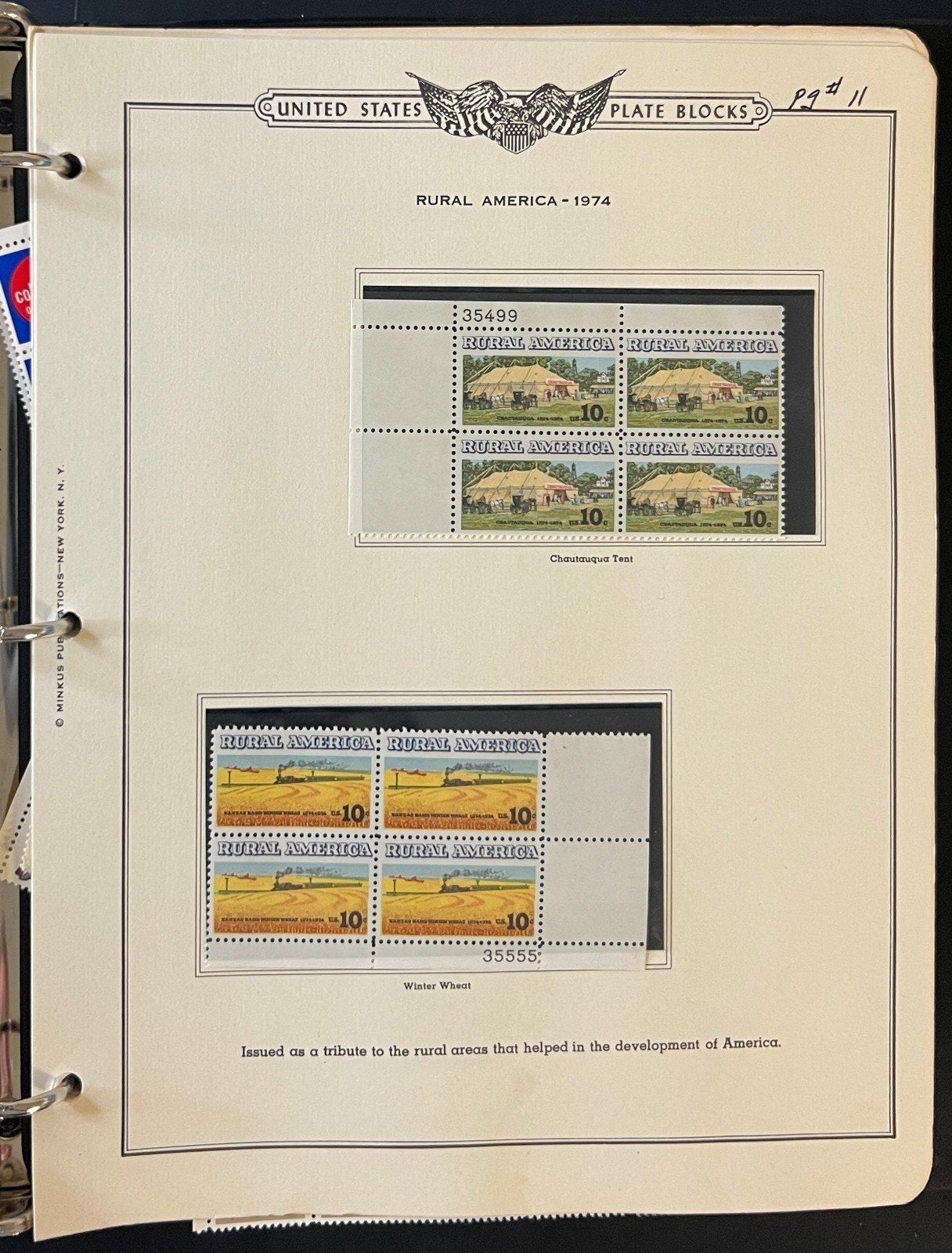 United States Plate Block Stamp Album Collection 1973-1977 ZAYIX
