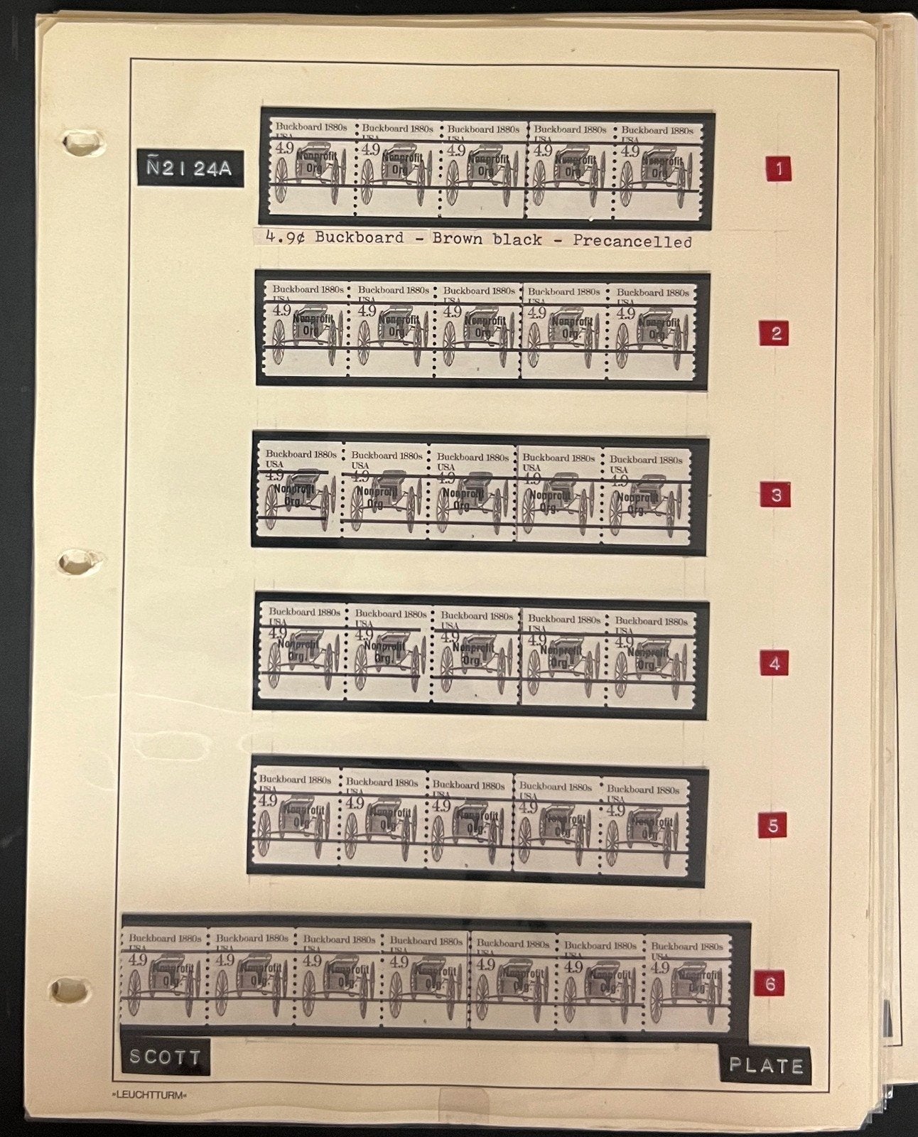 United States Transportation Plate Number Coils PNC Stamp Collection Pages ZAYIX