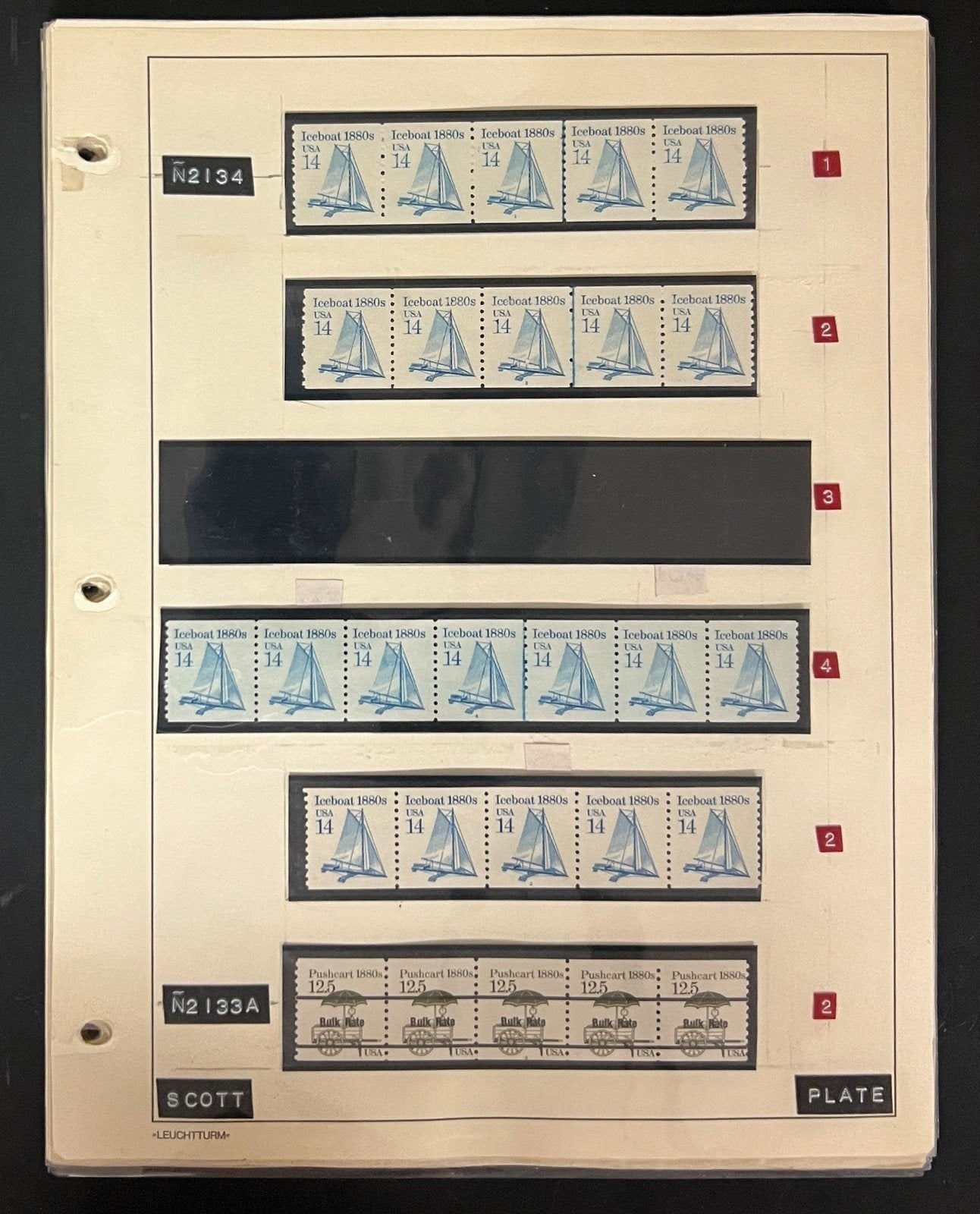 United States Transportation Plate Number Coils PNC Stamp Collection Pages ZAYIX