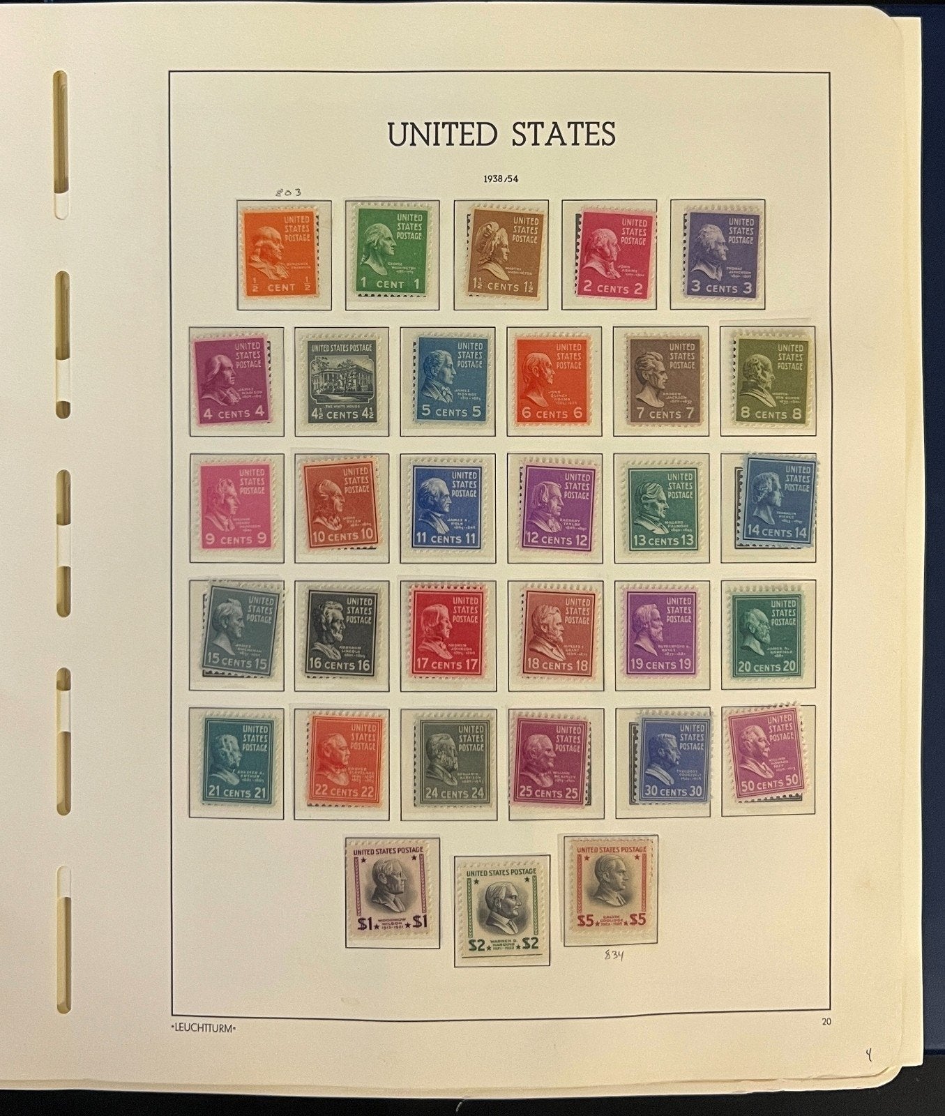 United States Stamp Album Collection MNH 1938-1974 ZAYIX