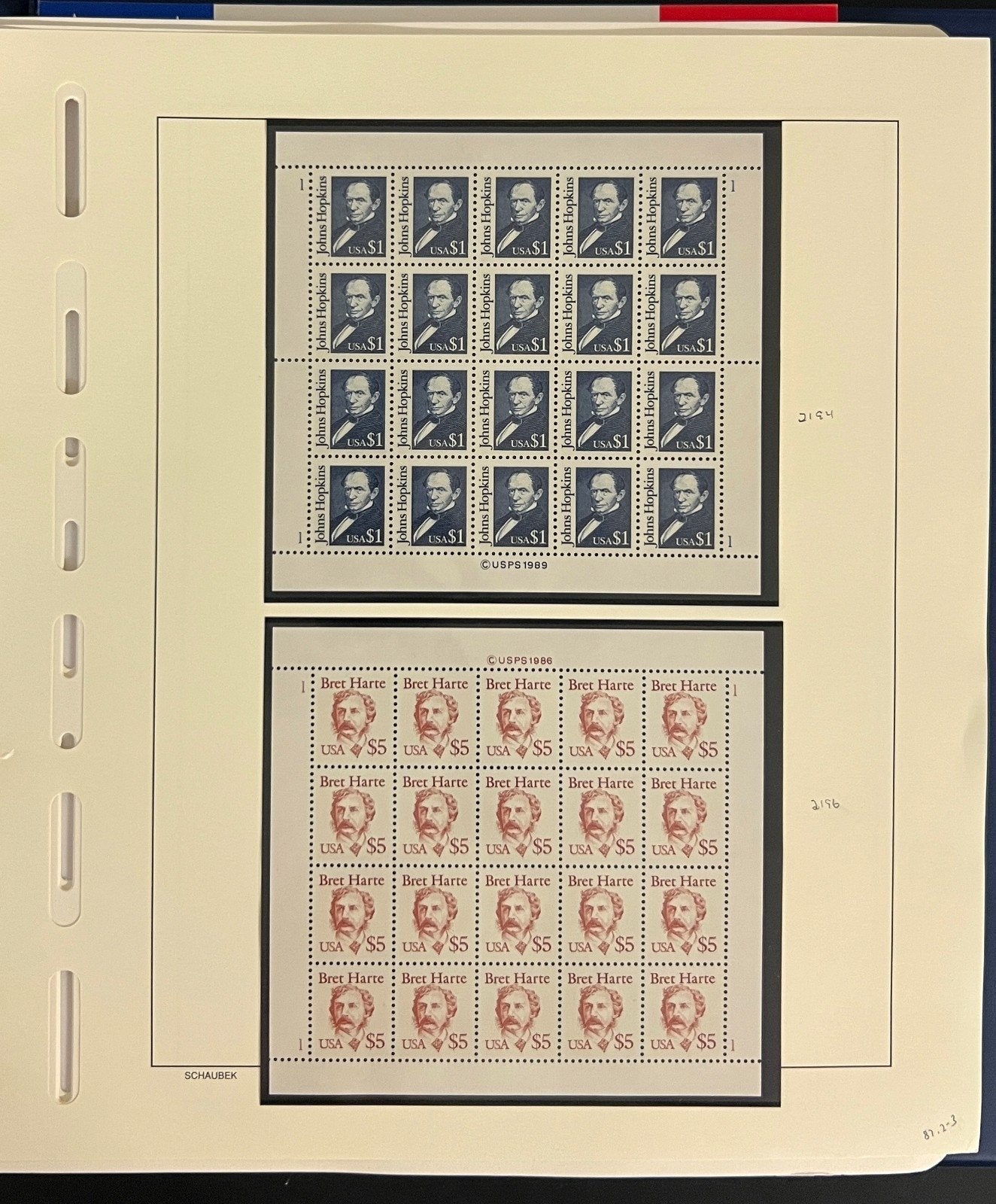 United States Stamp Album Collection MNH 1984-1990 ZAYIX