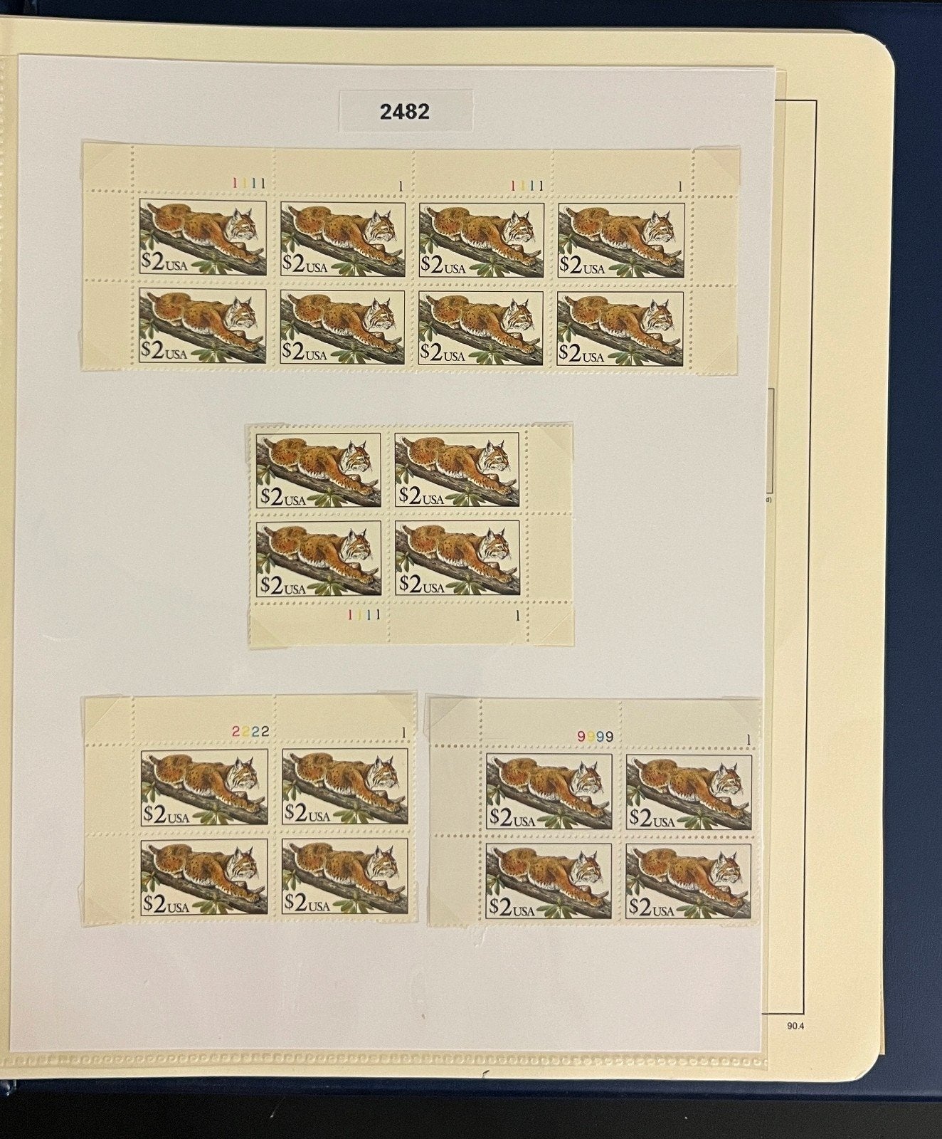 United States Stamp Album Collection MNH 1984-1990 ZAYIX