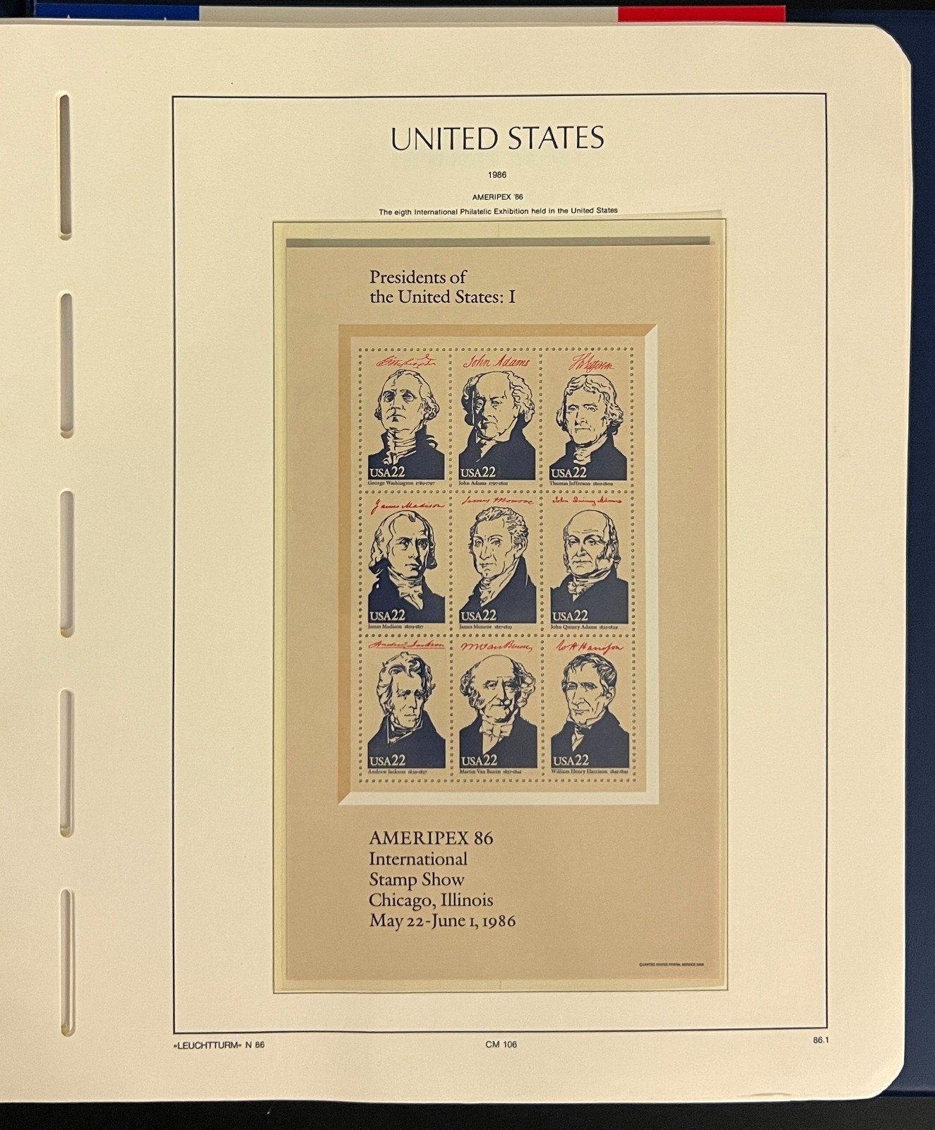 United States Stamp Album Collection MNH 1984-1990 ZAYIX