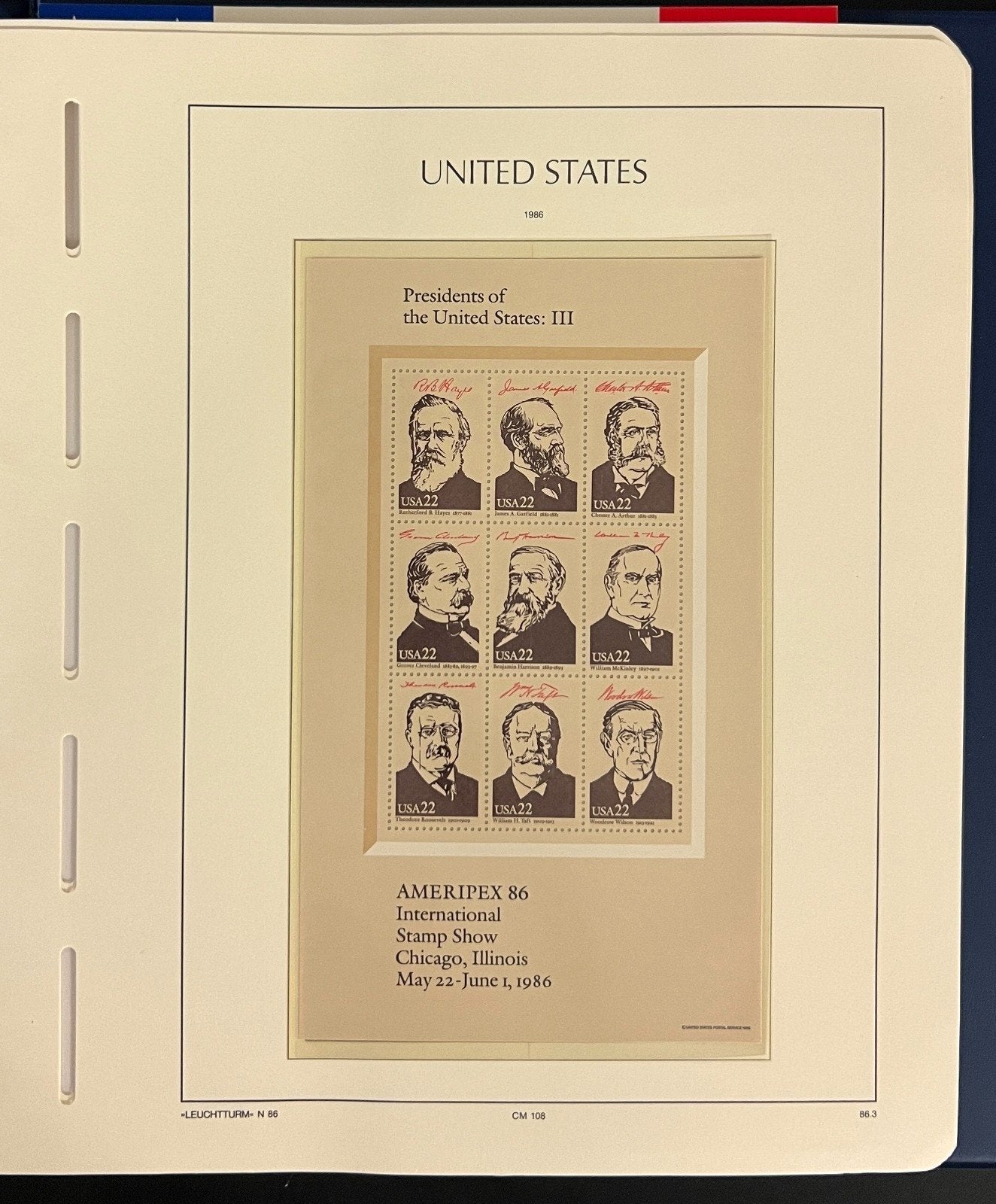 United States Stamp Album Collection MNH 1984-1990 ZAYIX