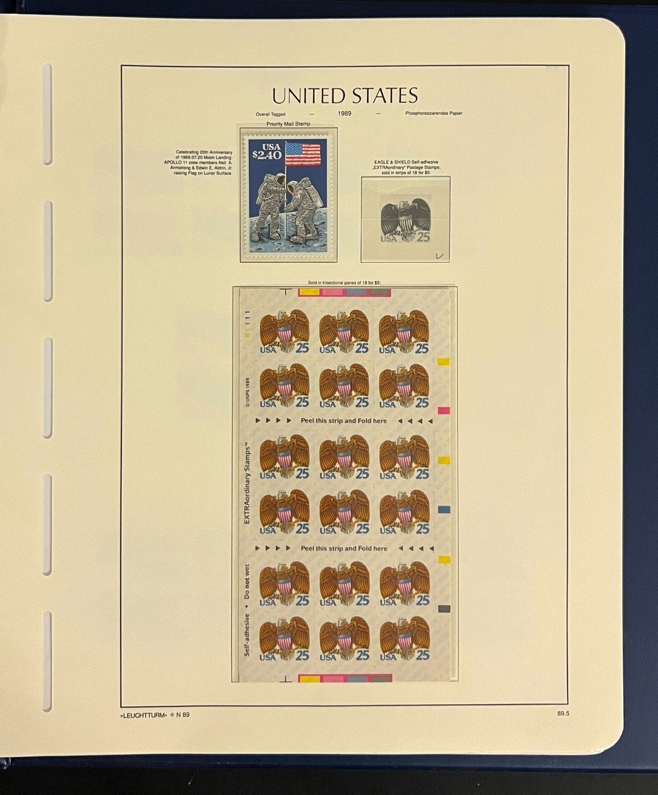 United States Stamp Album Collection MNH 1984-1990 ZAYIX