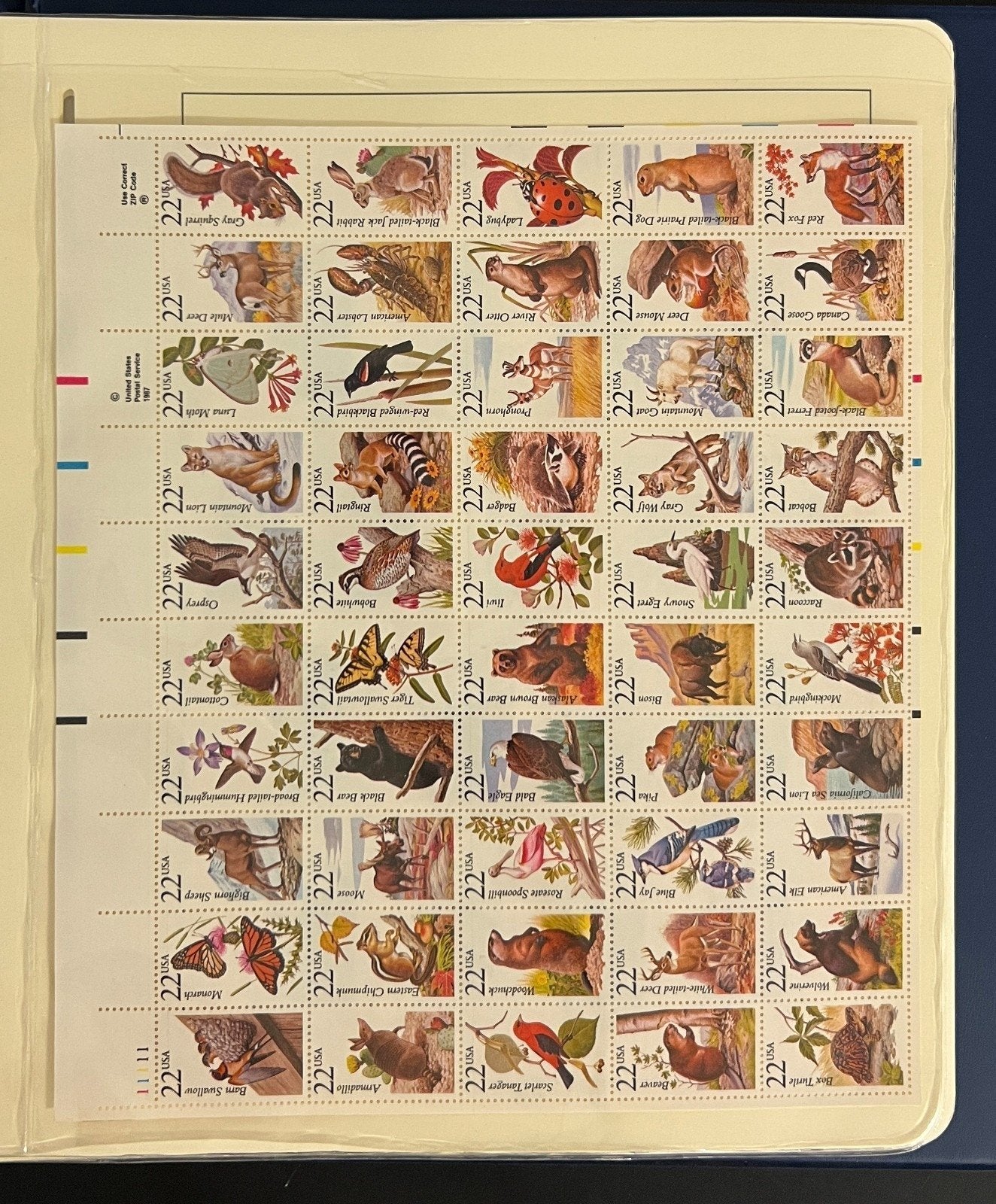 United States Stamp Album Collection MNH 1984-1990 ZAYIX