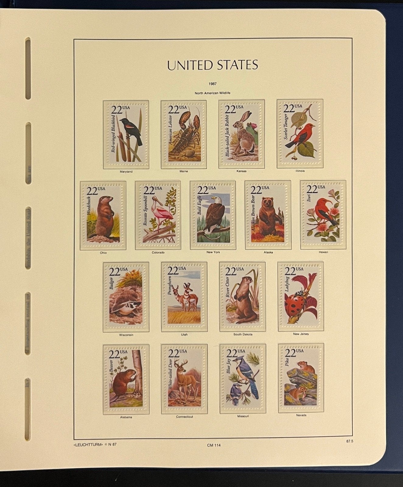 United States Stamp Album Collection MNH 1984-1990 ZAYIX