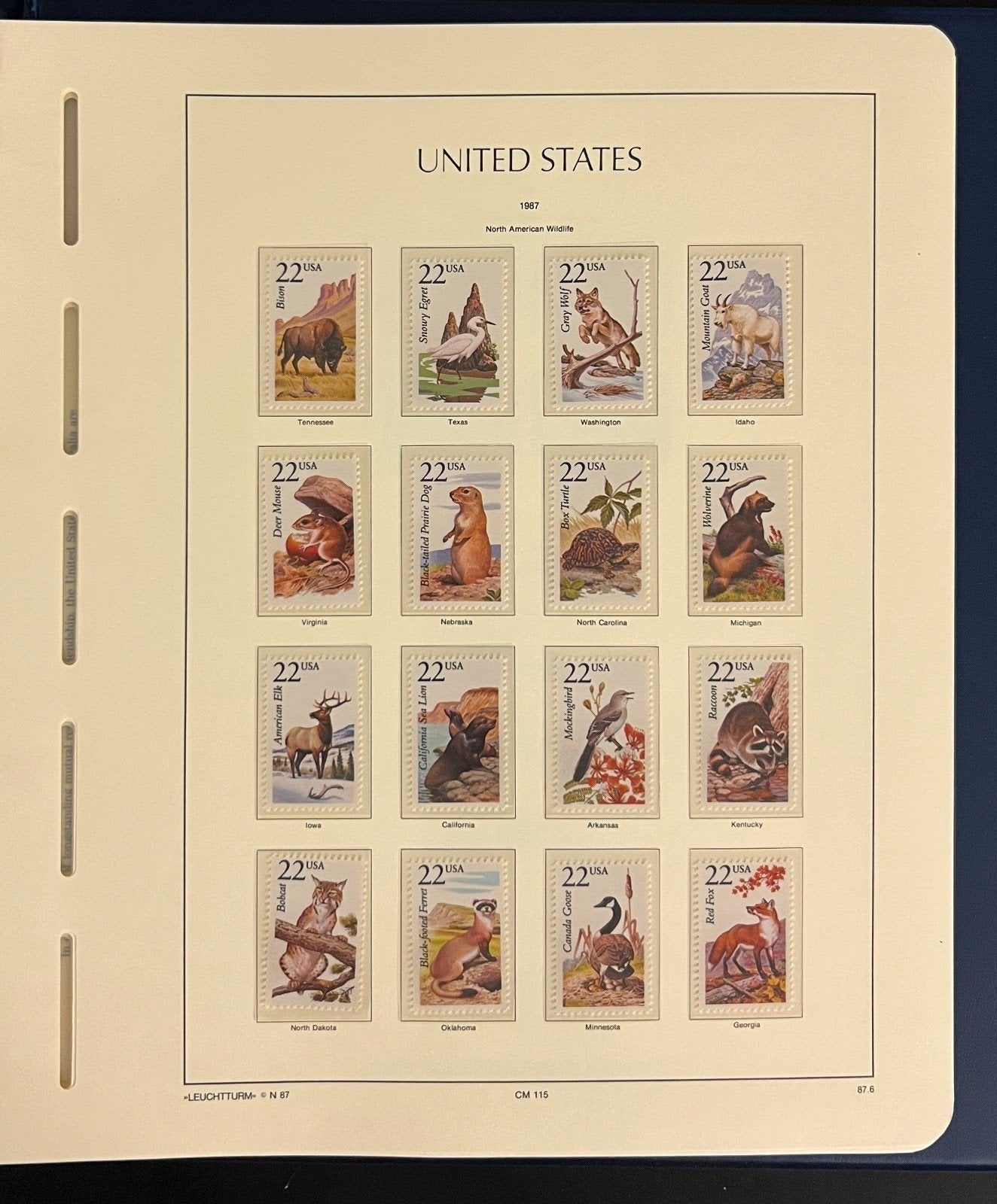 United States Stamp Album Collection MNH 1984-1990 ZAYIX