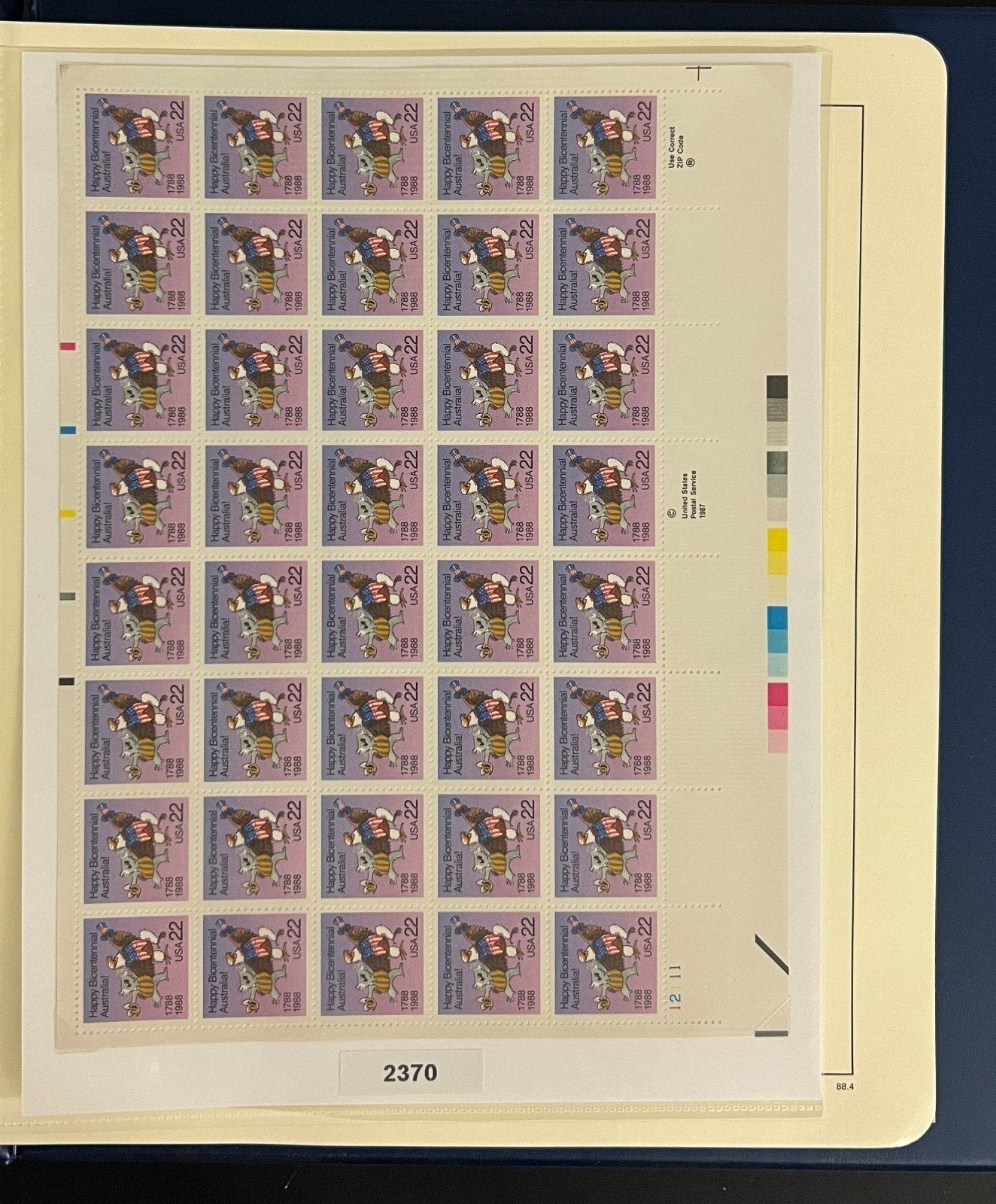 United States Stamp Album Collection MNH 1984-1990 ZAYIX