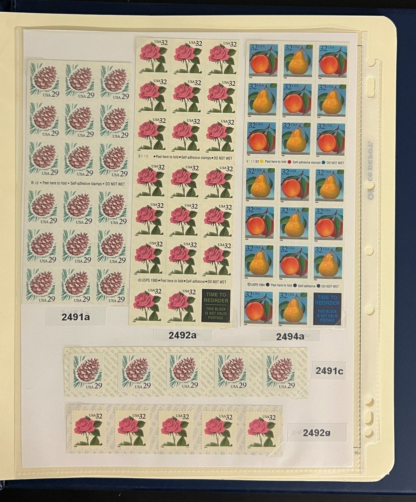 United States Stamp Album Collection MNH 1984-1990 ZAYIX