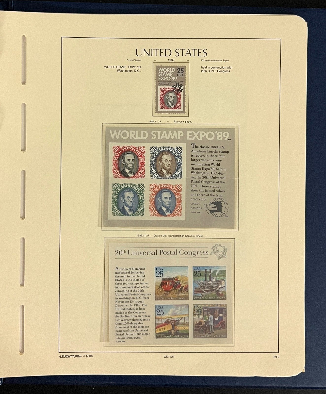 United States Stamp Album Collection MNH 1984-1990 ZAYIX
