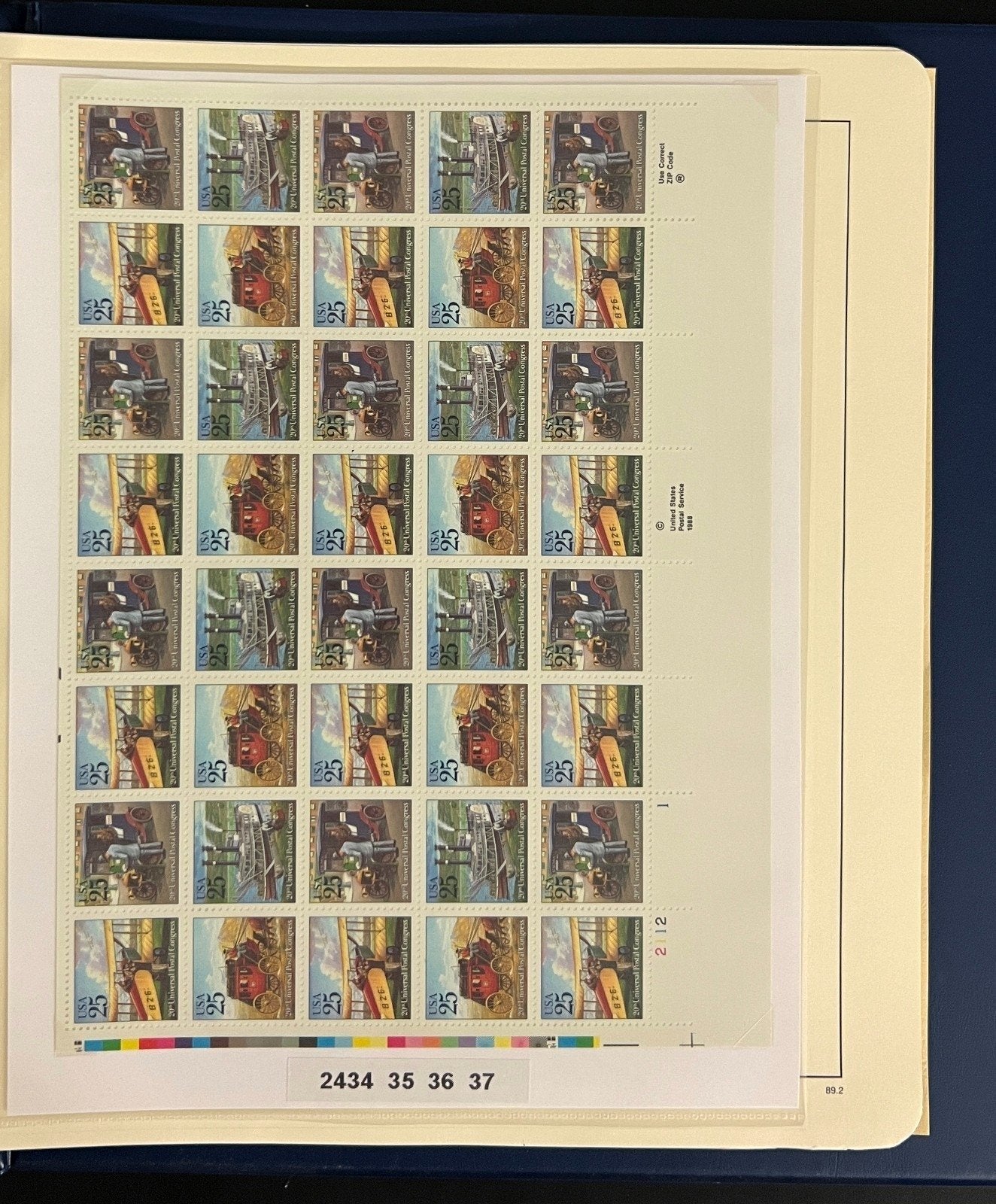 United States Stamp Album Collection MNH 1984-1990 ZAYIX