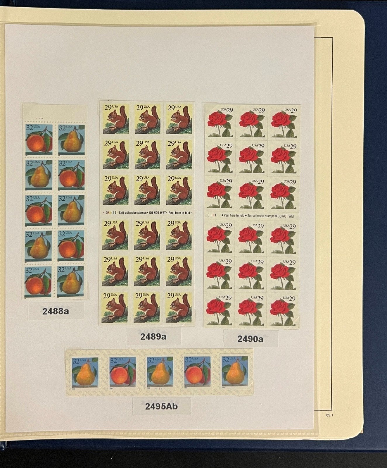 United States Stamp Album Collection MNH 1984-1990 ZAYIX